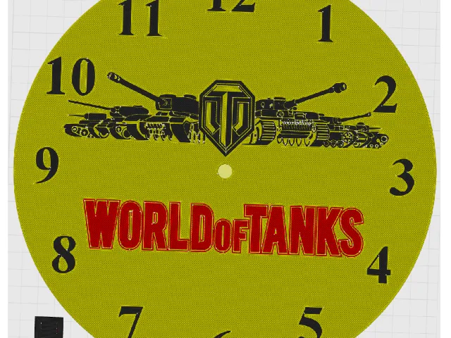 Wot clock multicolor