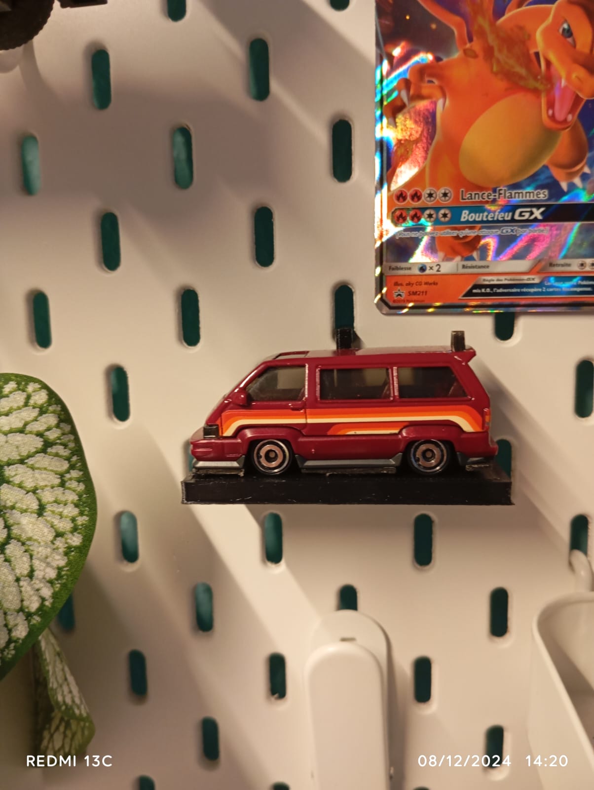 hotwheels pegboard holder