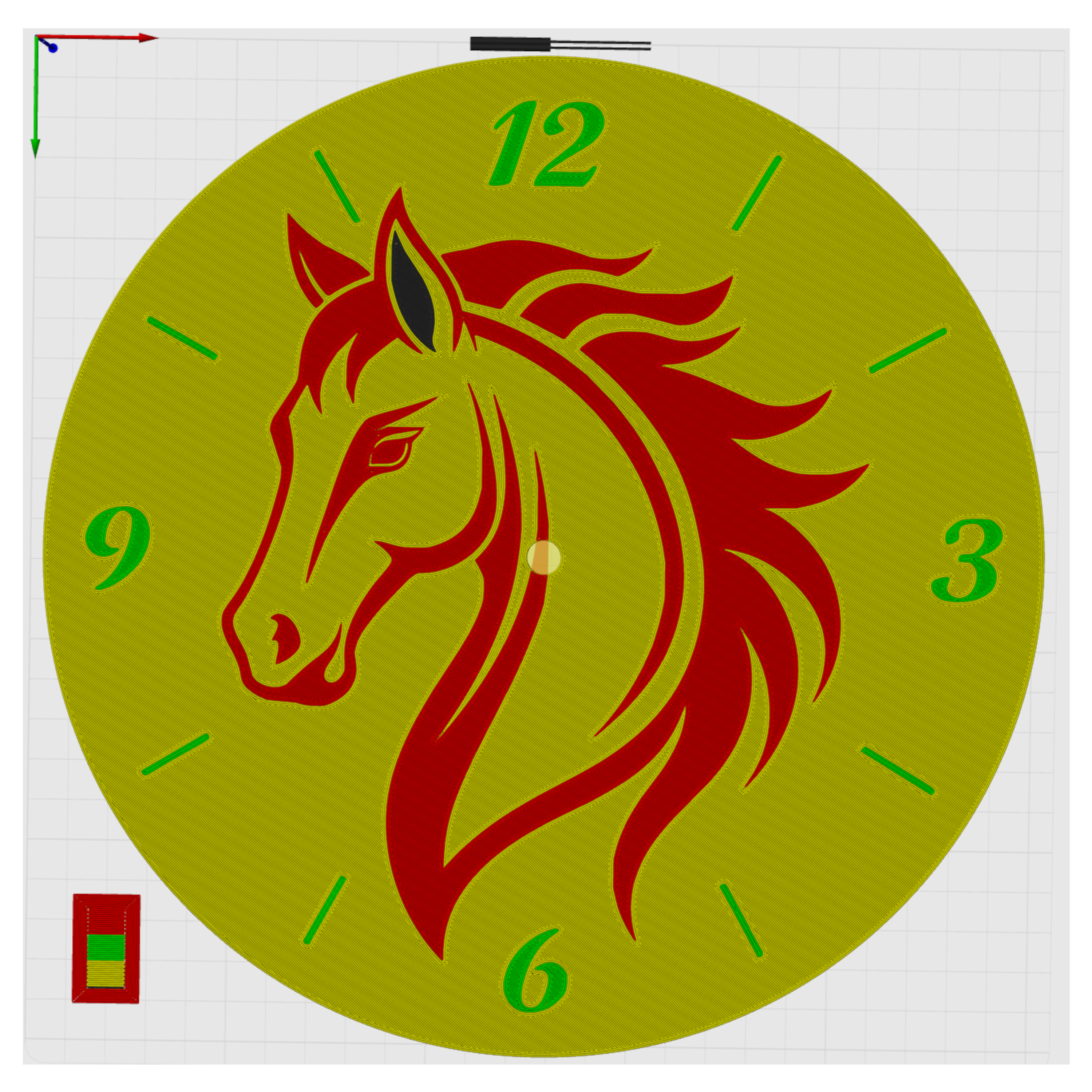 Horse clock