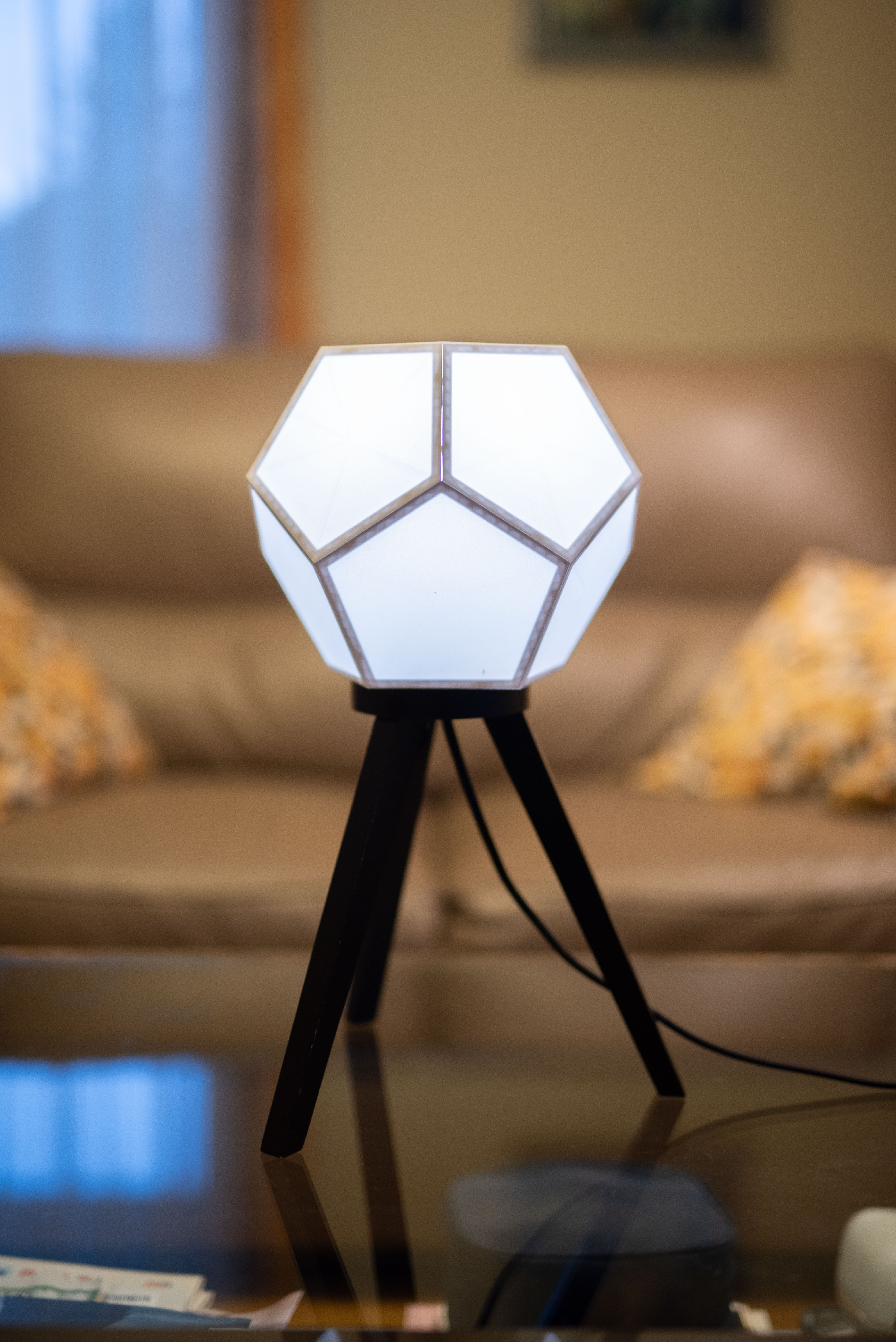 Dodecahedron Lampshade - stronger bottom panel