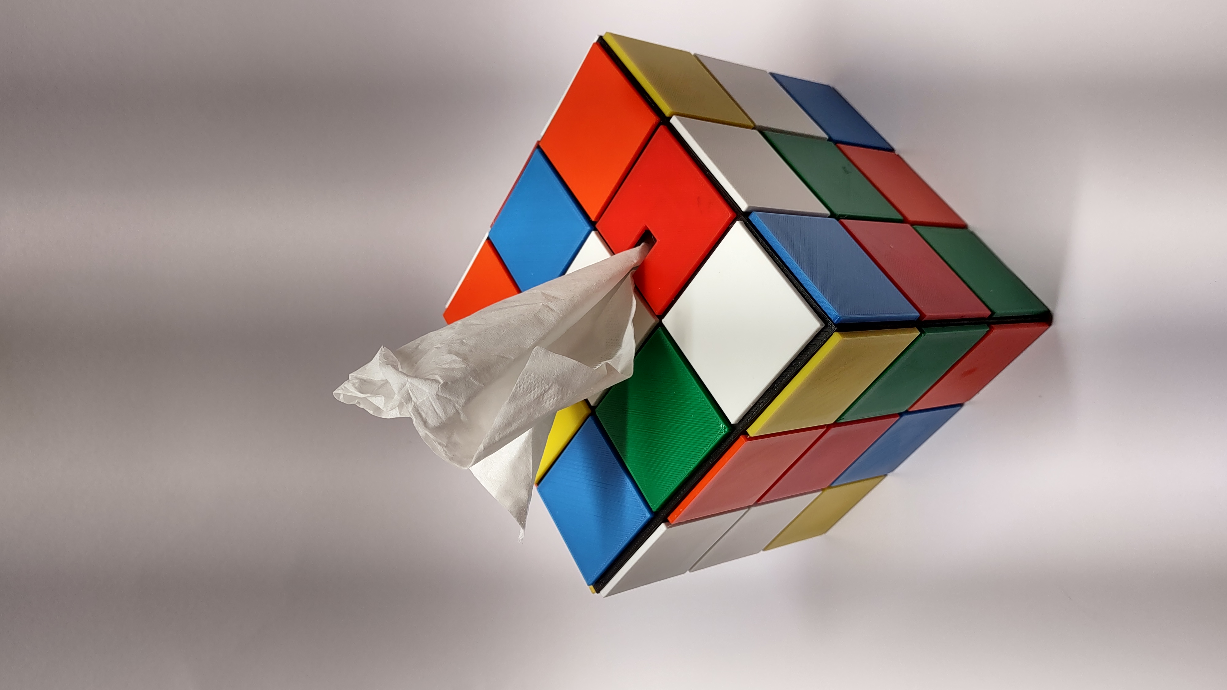 Rubik's cube tissue box