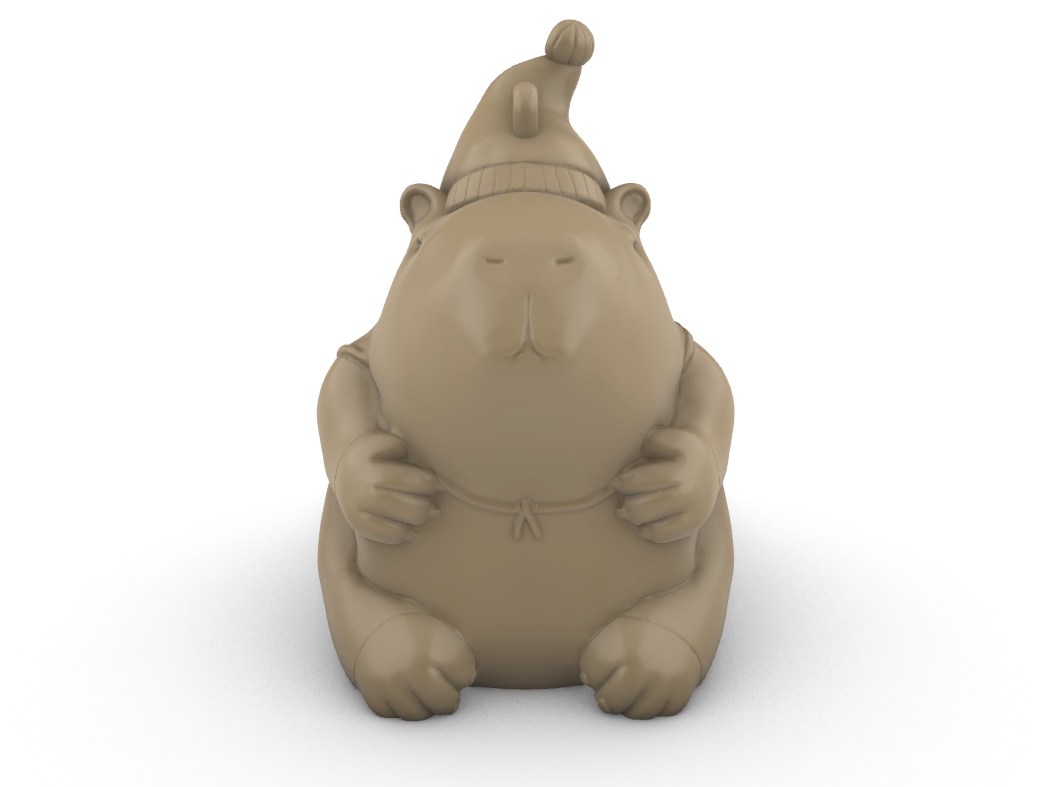 Santipaw the Christmas Capybara Ornament Figurine — thumbnail 11