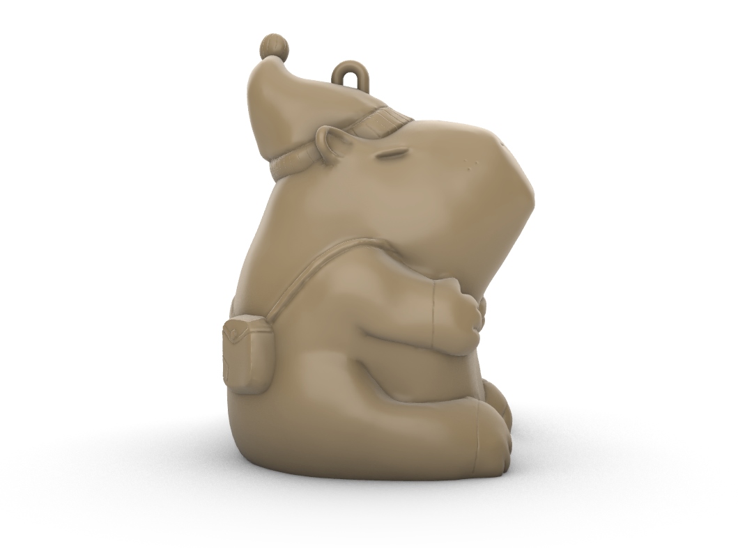 Santipaw the Christmas Capybara Ornament Figurine — thumbnail 13