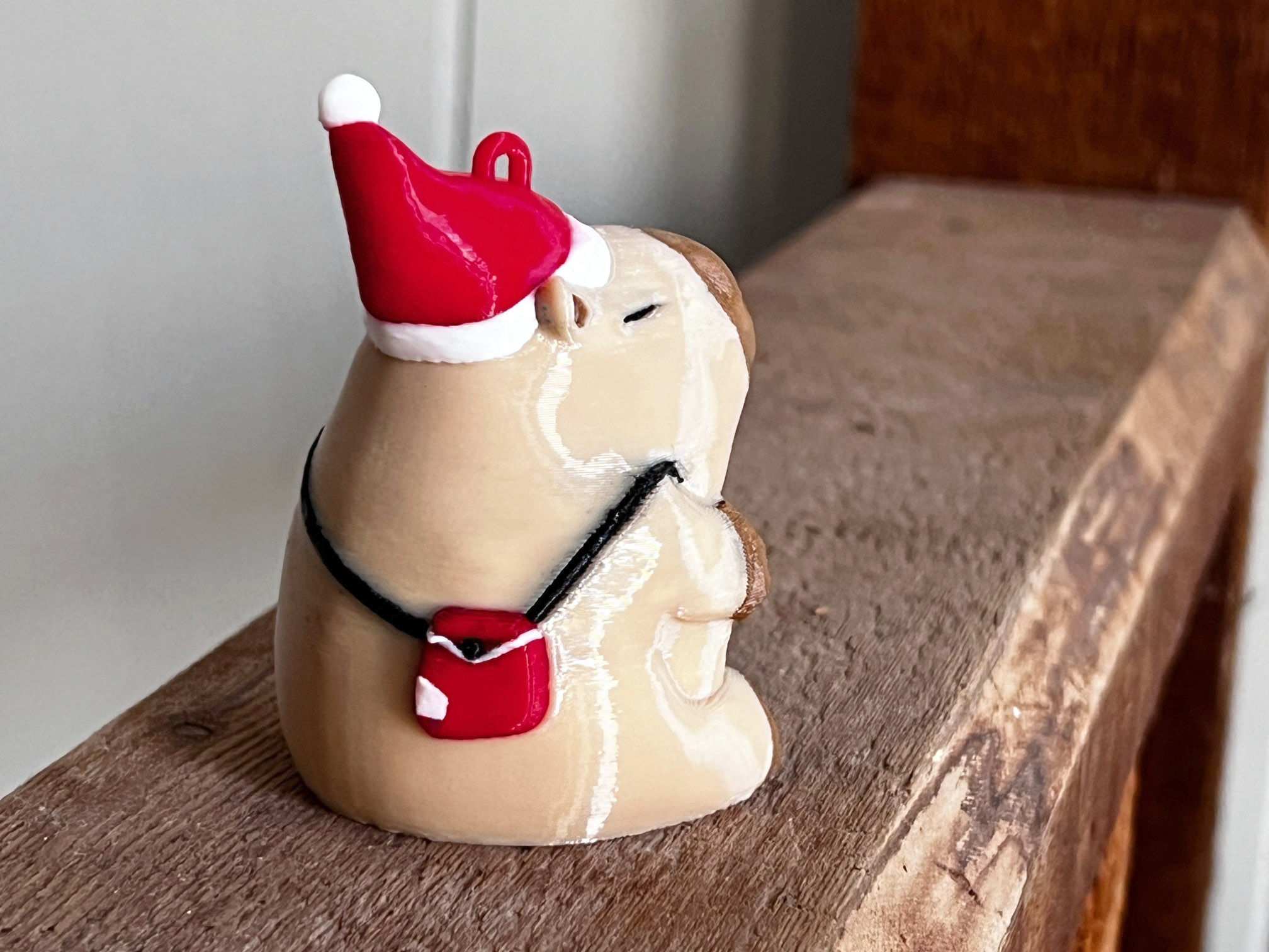 Santipaw the Christmas Capybara Ornament Figurine — thumbnail 7