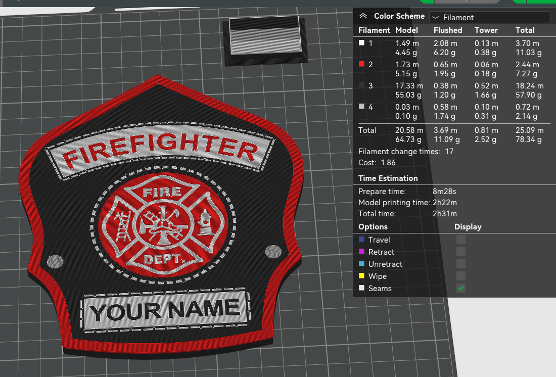 Firefighter Helmet Shield - Editable — miniatura 10