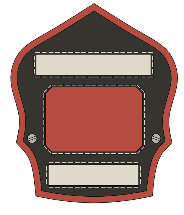 Firefighter Helmet Shield - Editable — miniatura 4