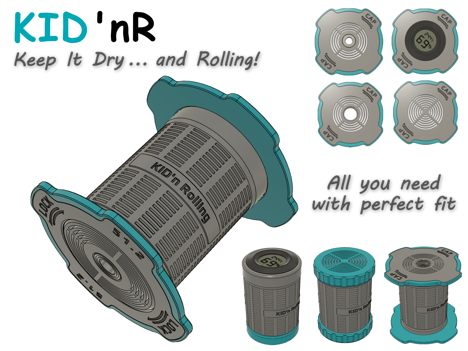 KID'nR - Keep It Dry ... and Rolling! (Silica Gel Box)