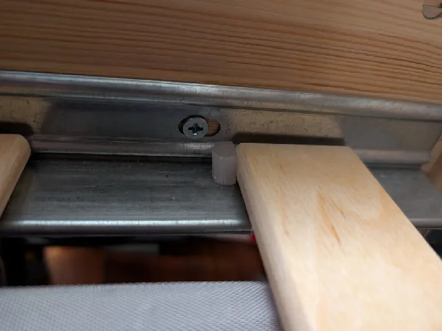 IKEA TARVA bed stopper pegs for support ribs