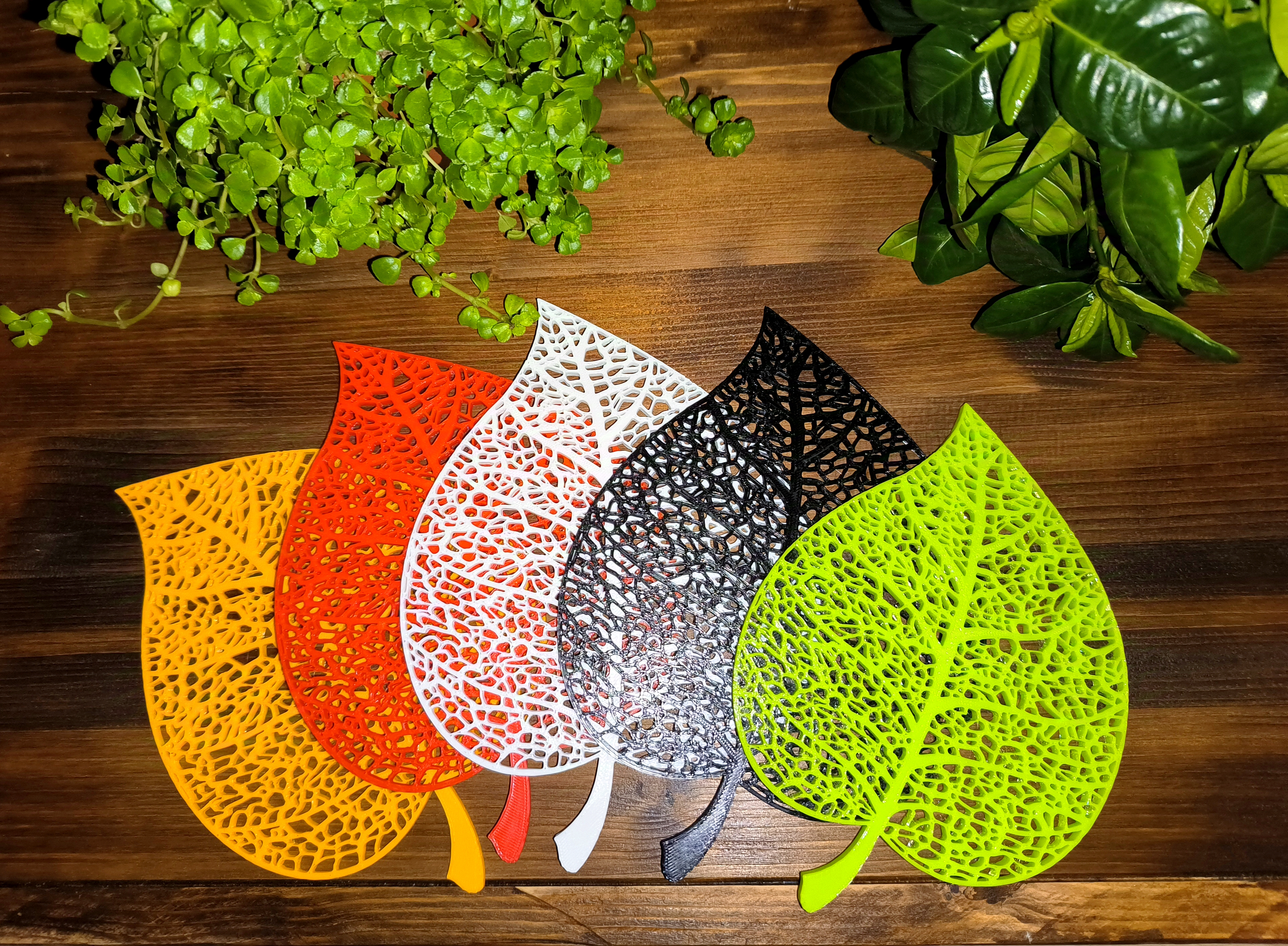 Voronoi Linden Leaf