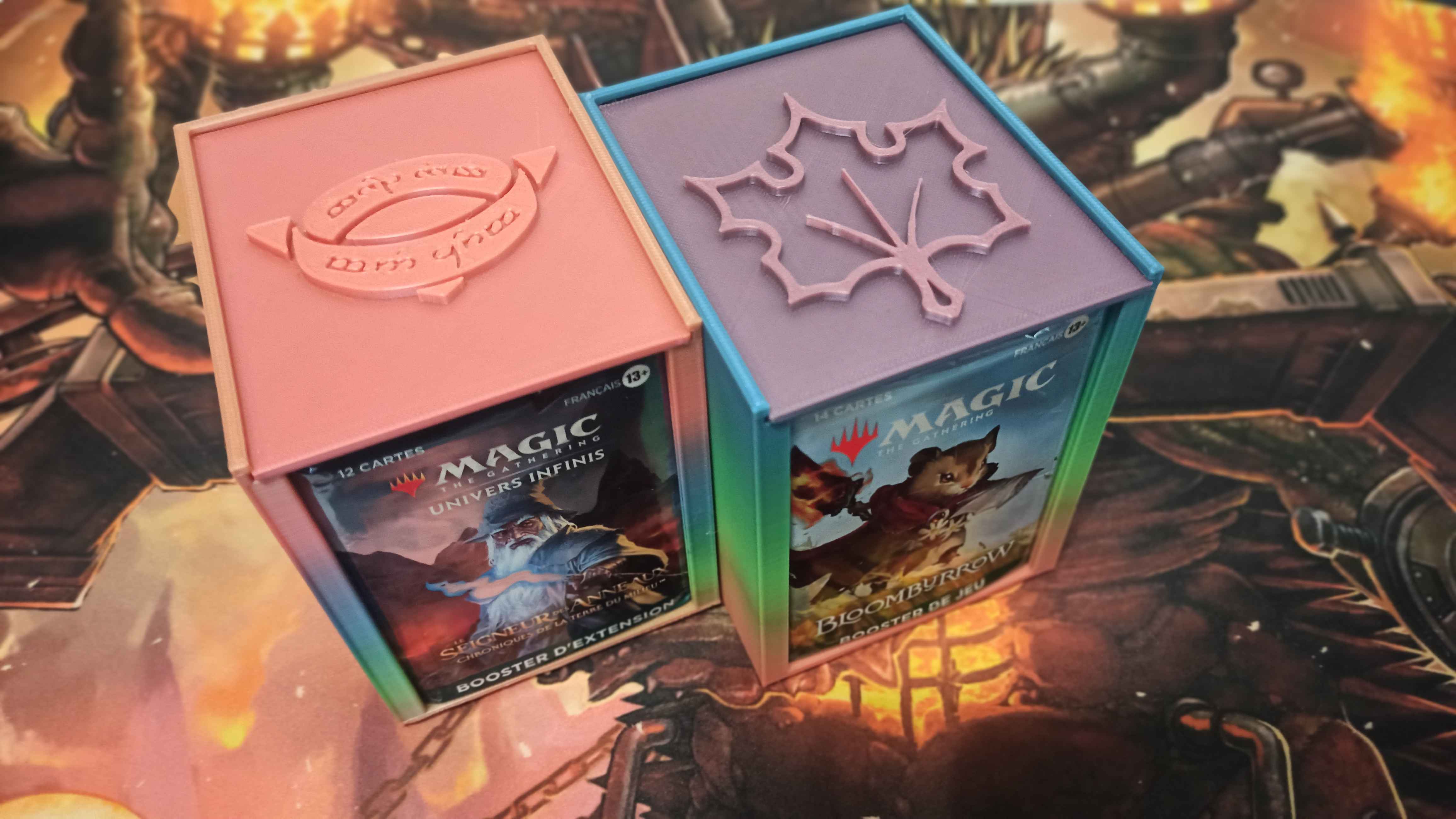 Additionnal lid for MTG Commander Deckbox (Bloomburrow, LOTR)