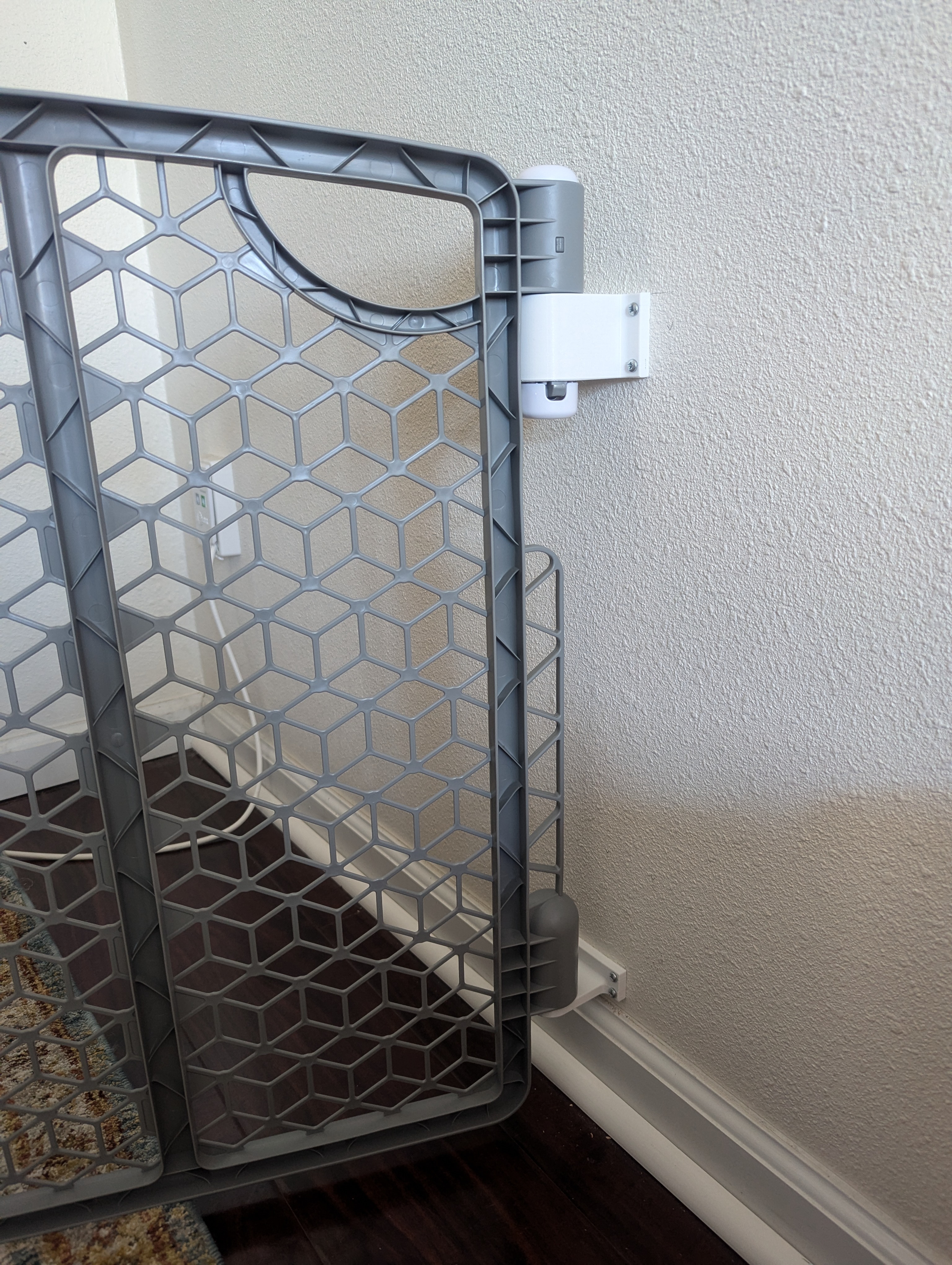 Wall anchors for baby gate (Evenflo Versatile Play Space Adjustable Play Area)