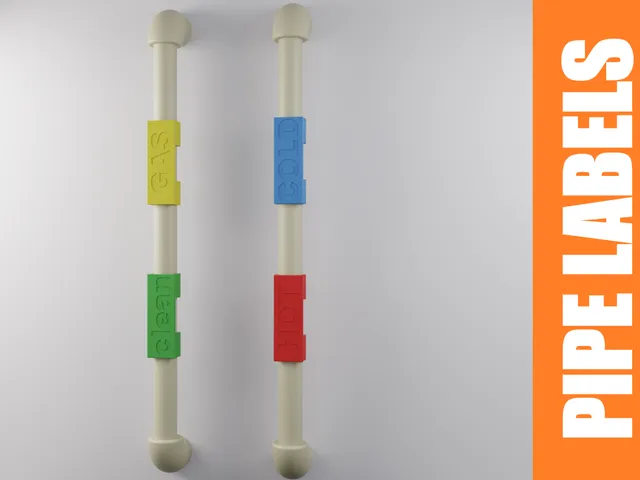 Color-Coded Pipe Labels