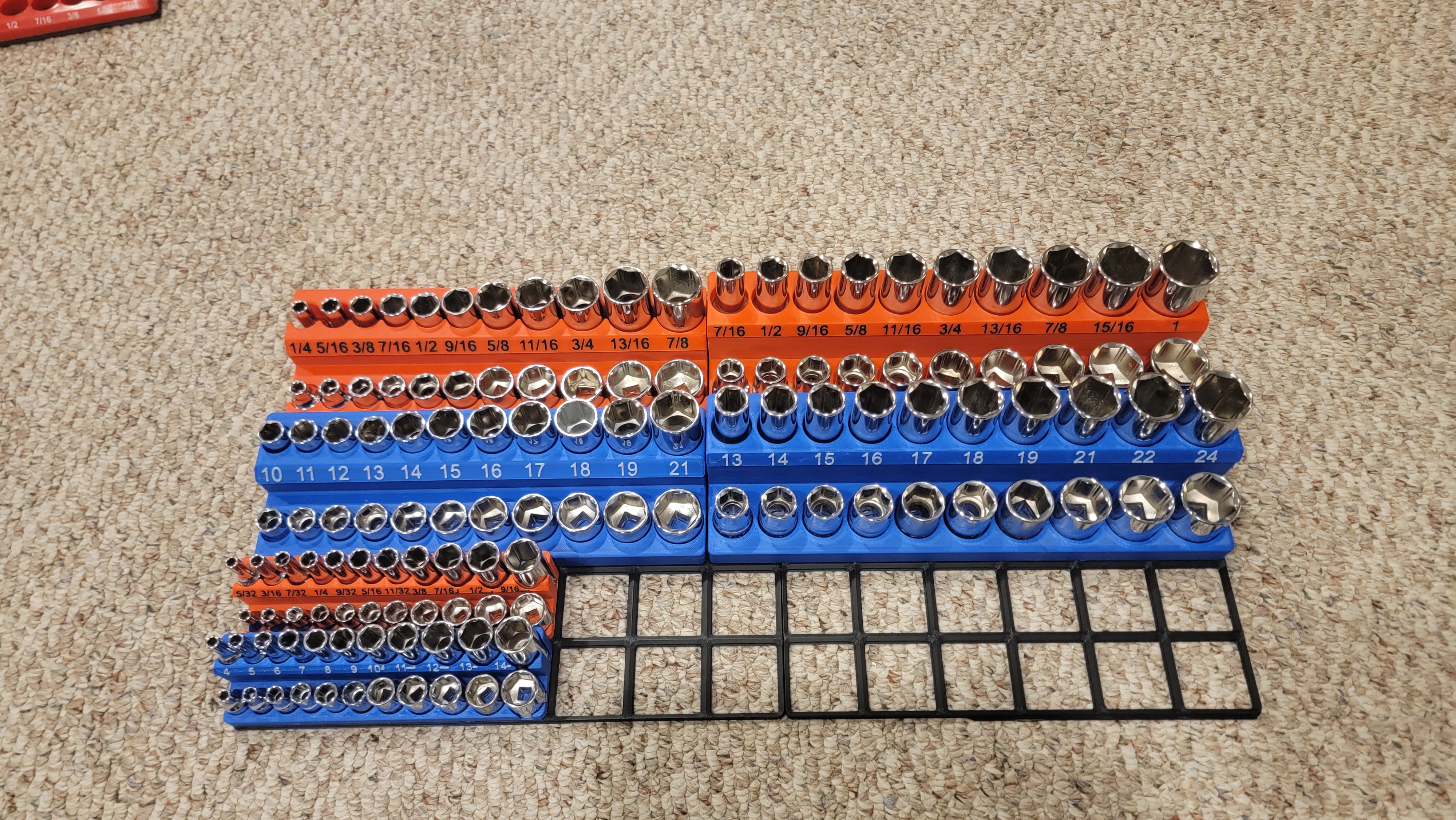 Space Efficient Socket Holders - Gridfinity — miniatura 2