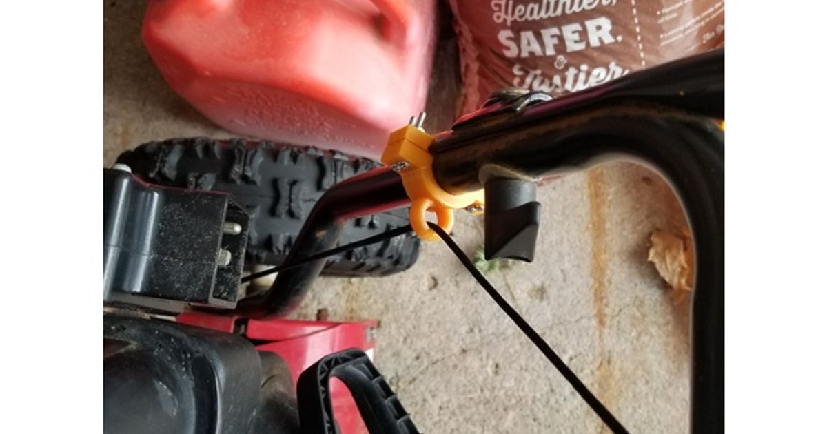 Craftsman Snowblower Cable Guide by Hobson318 Download free STL model