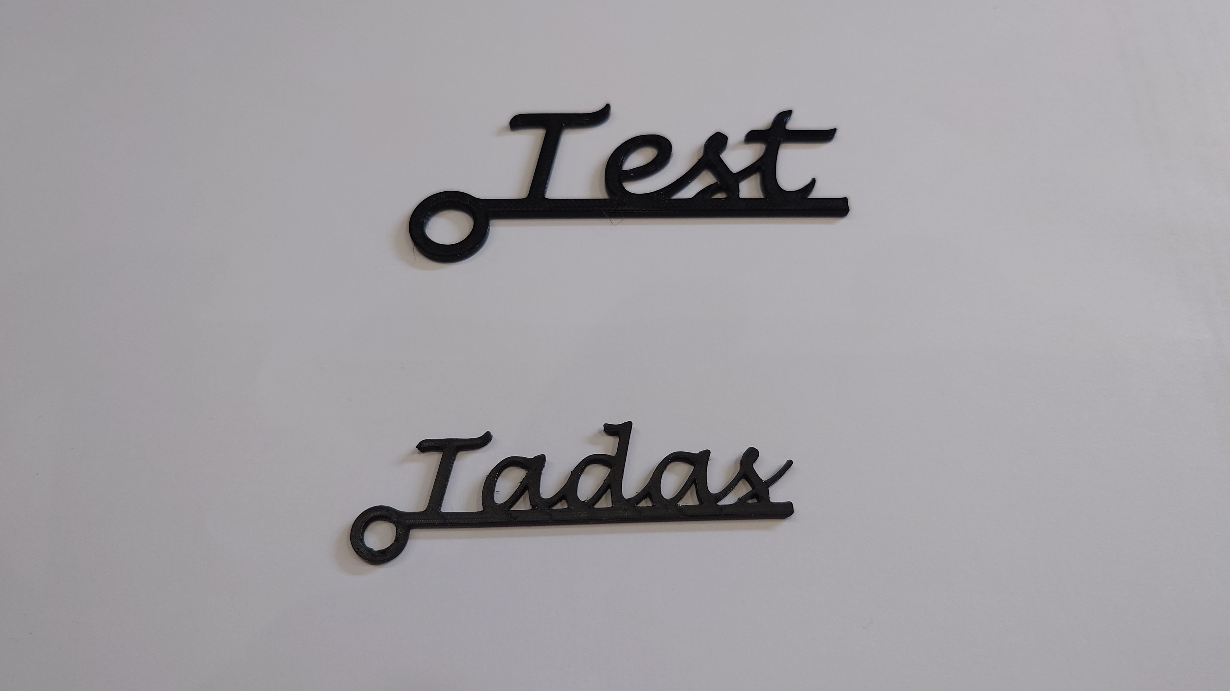 Customizible cursive name tag