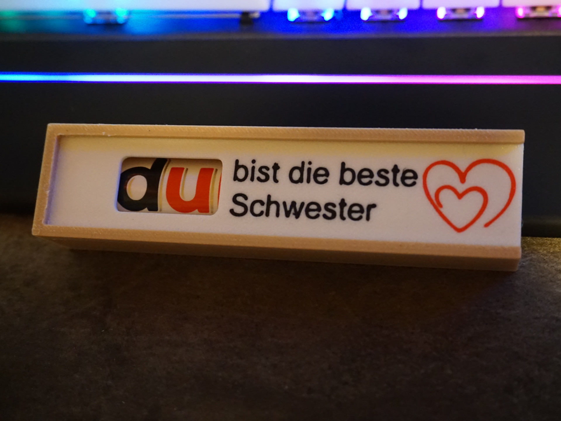 DUplo Geschenk Box Schwester