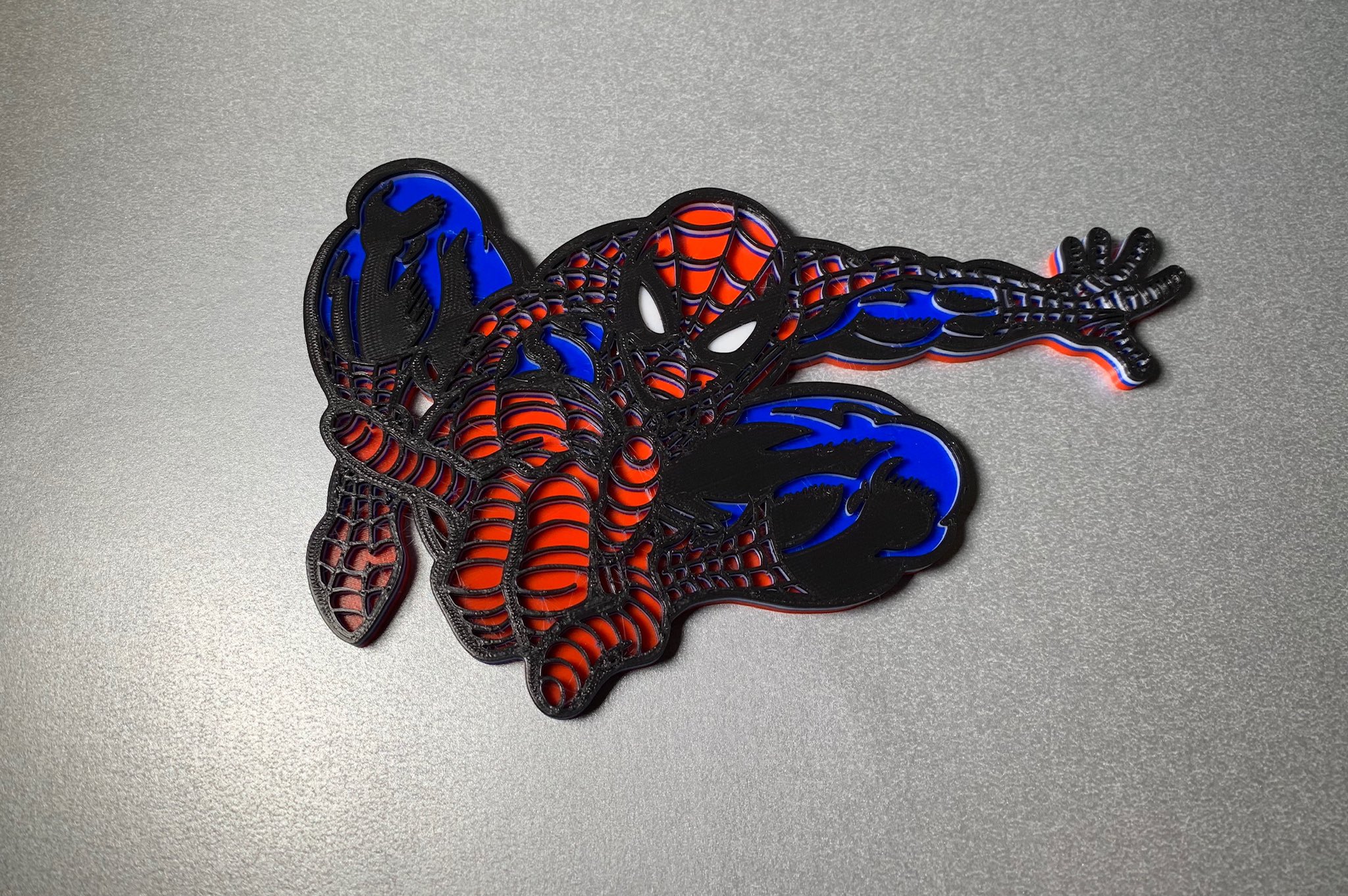 Spiderman Colour print plaque