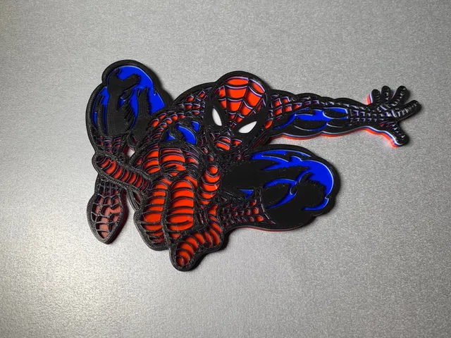 Spiderman Colour print plaque