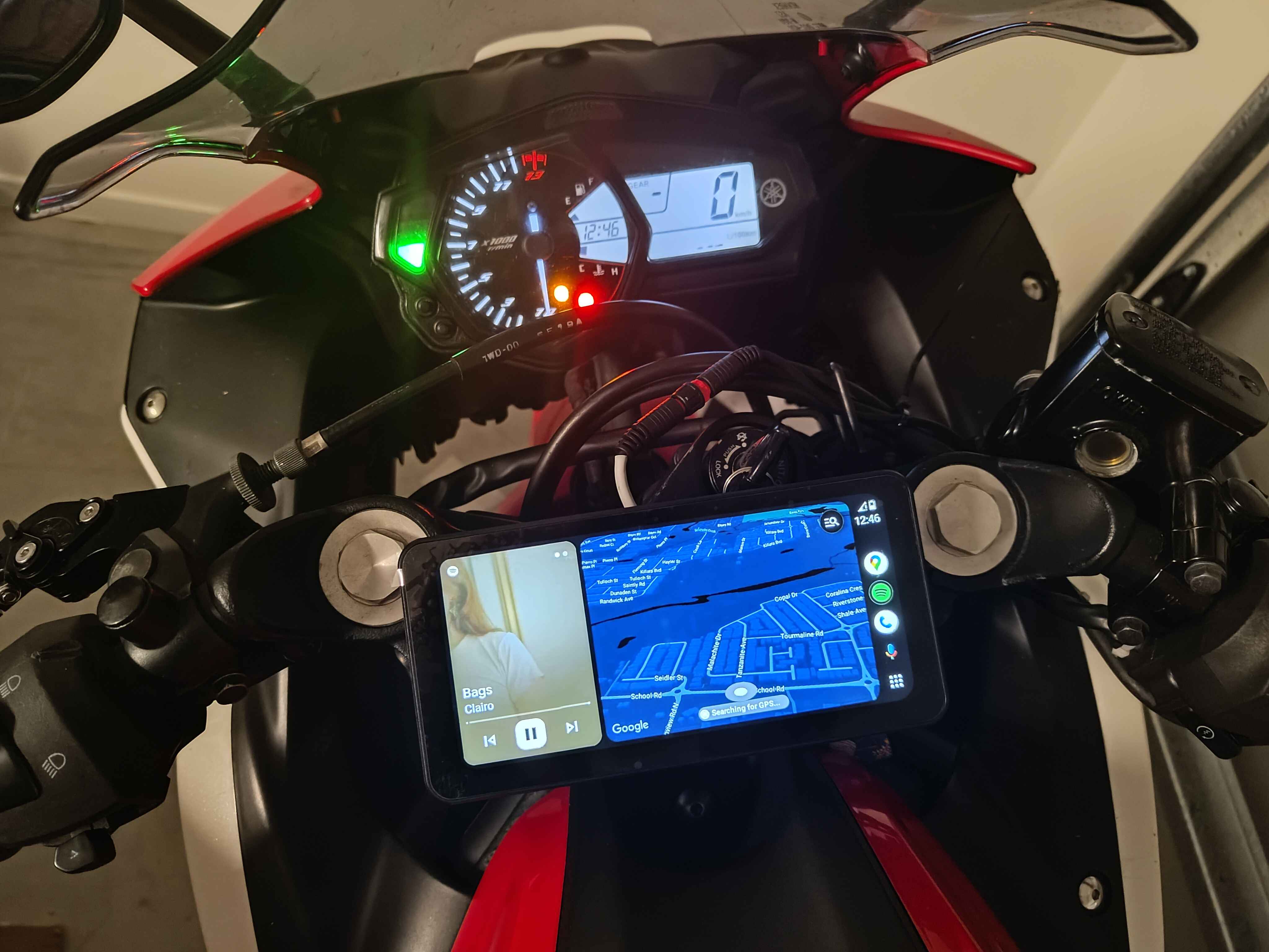 Yamaha R3 mount (2015-2019) for 6.3 inch GPS