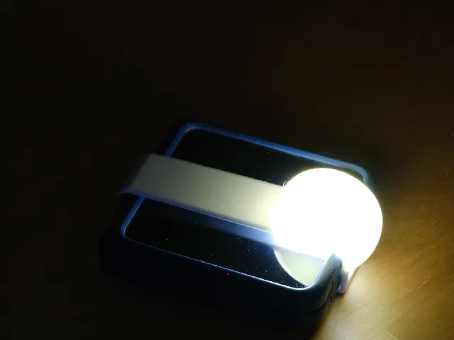 samsung Flip5 portable light diffuser - camping