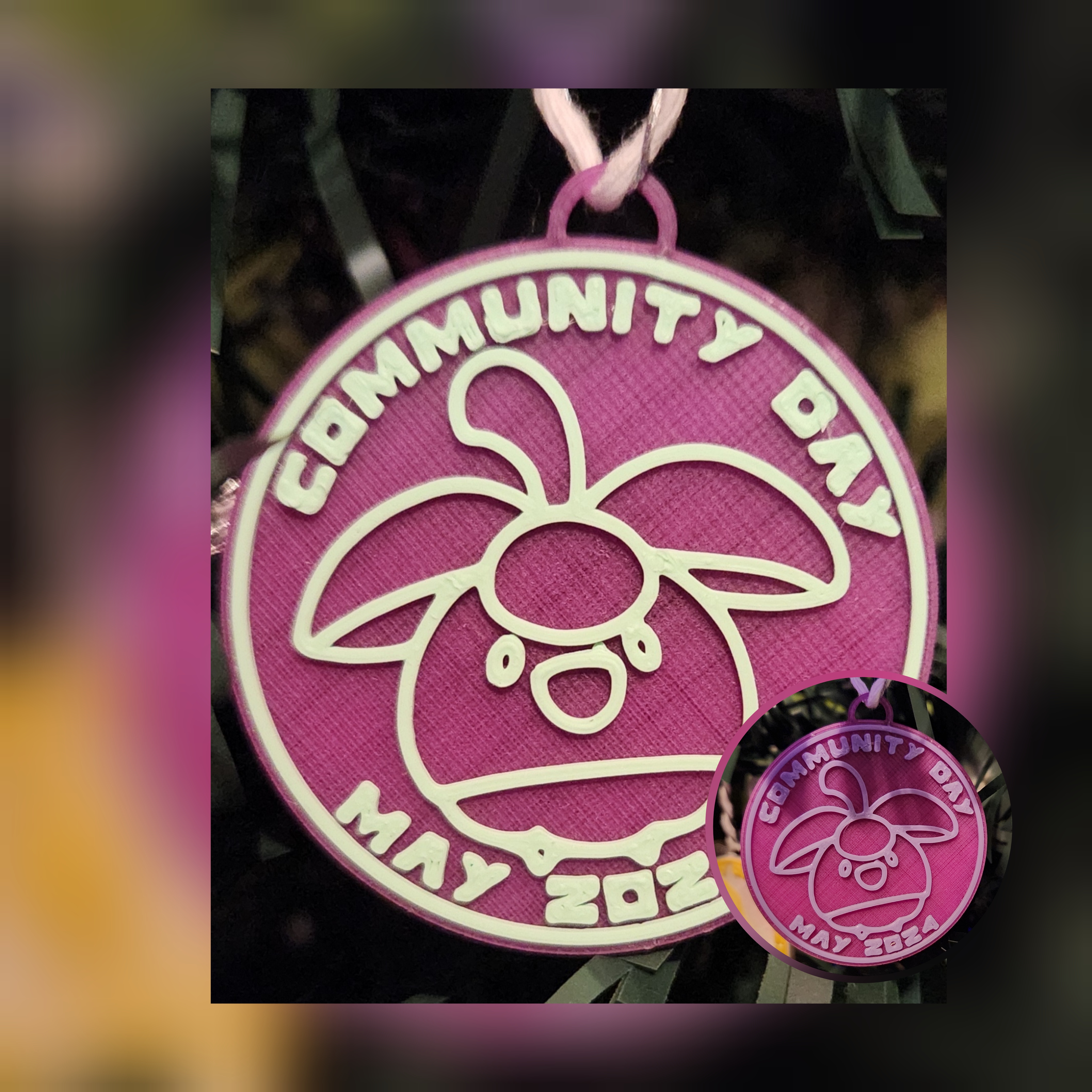 Pokemon Go Community Day #86 coin - Bounsweet Ornament