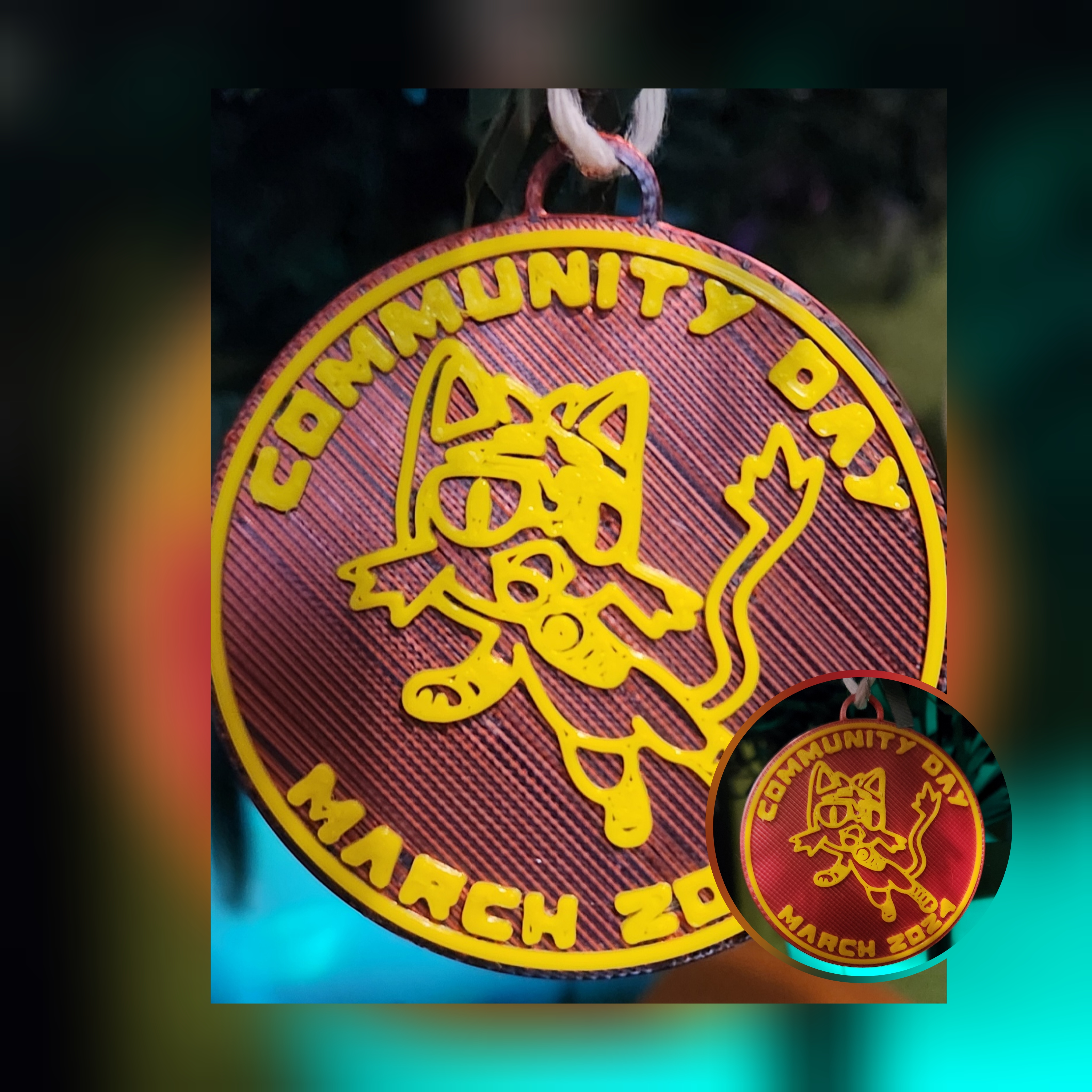 Pokemon Go Community Day #83 coin - Litten Ornament