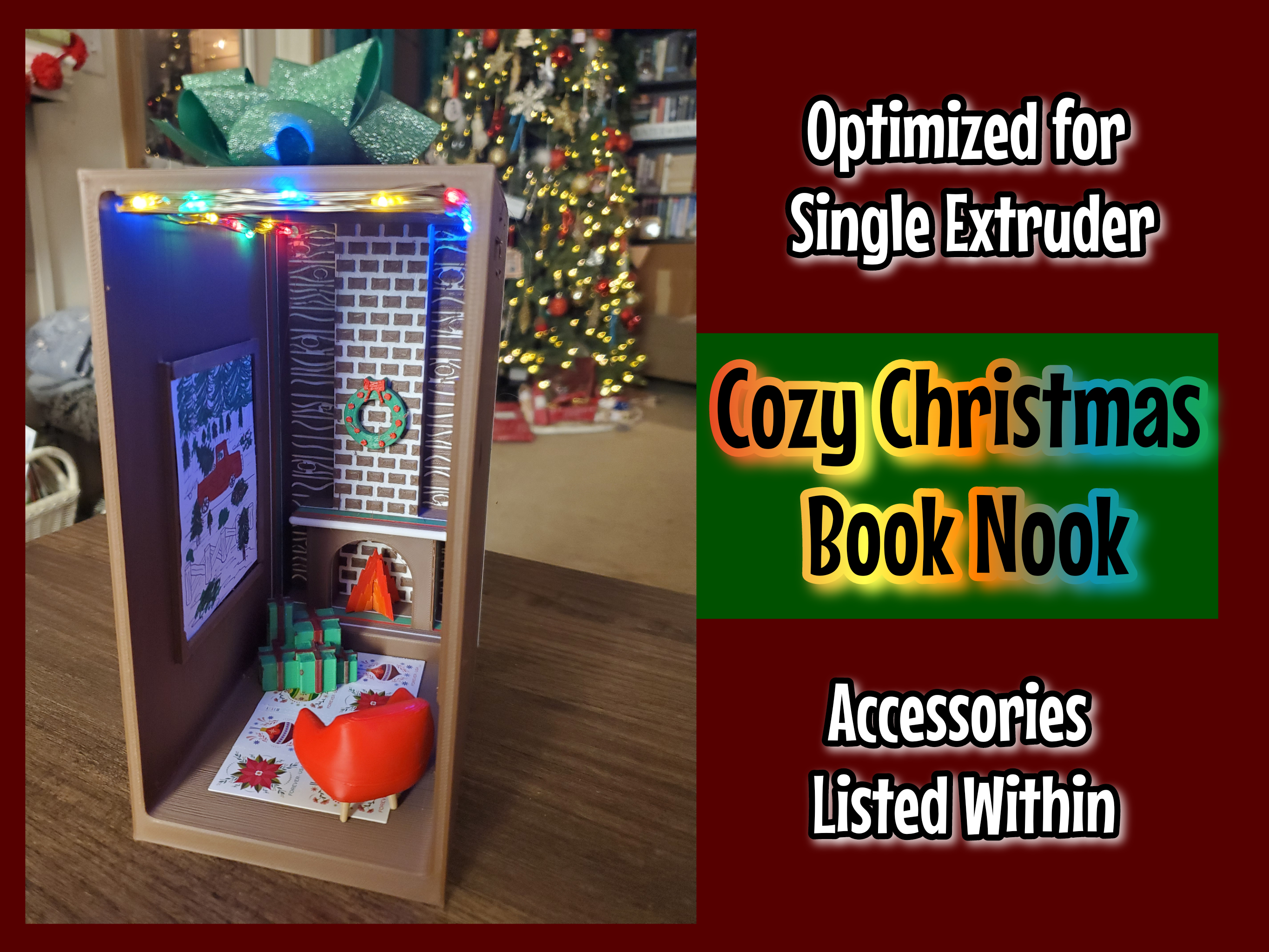 Cozy Christmas Book Nook