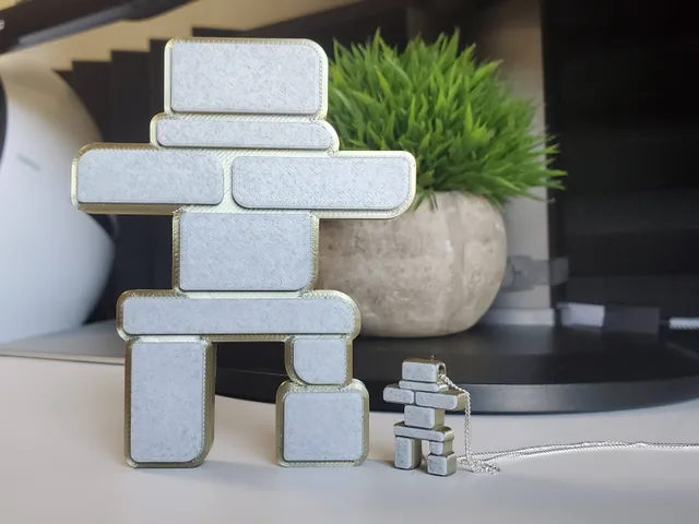 Inukshuk Figurine + Pendant (Multi-Material Looks Good)