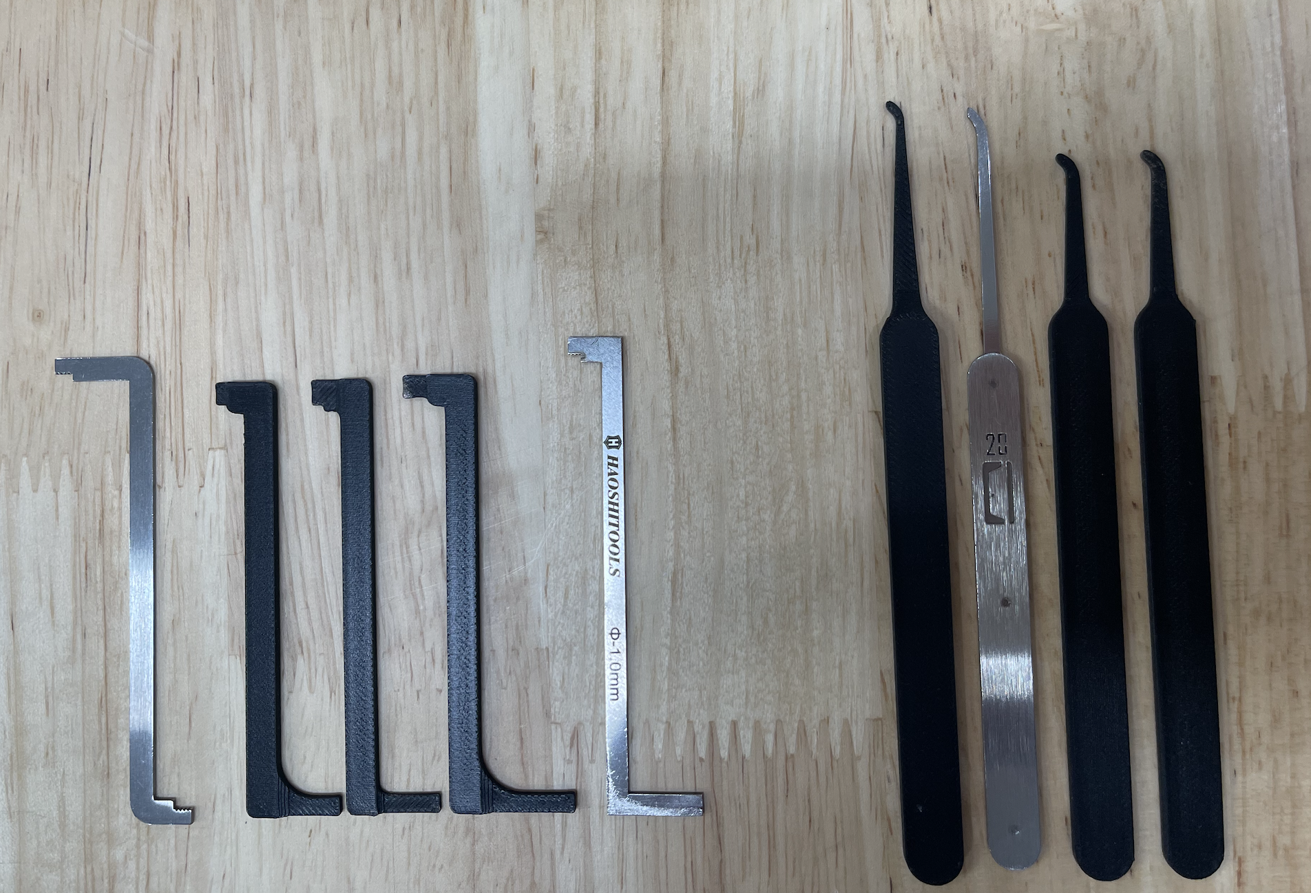 Miniatura 5 do modelo 3D Lock Pick Short/Medium/Long Hook