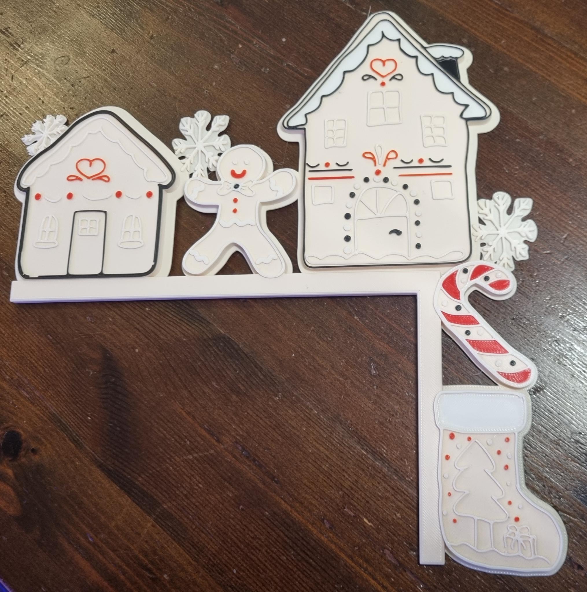 Mehrfarbendruck: Lebkuchen-Weihnachtsecke