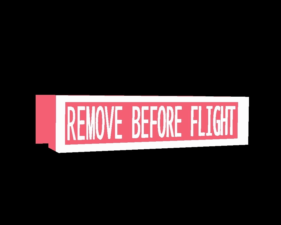 Lamp remove before flight