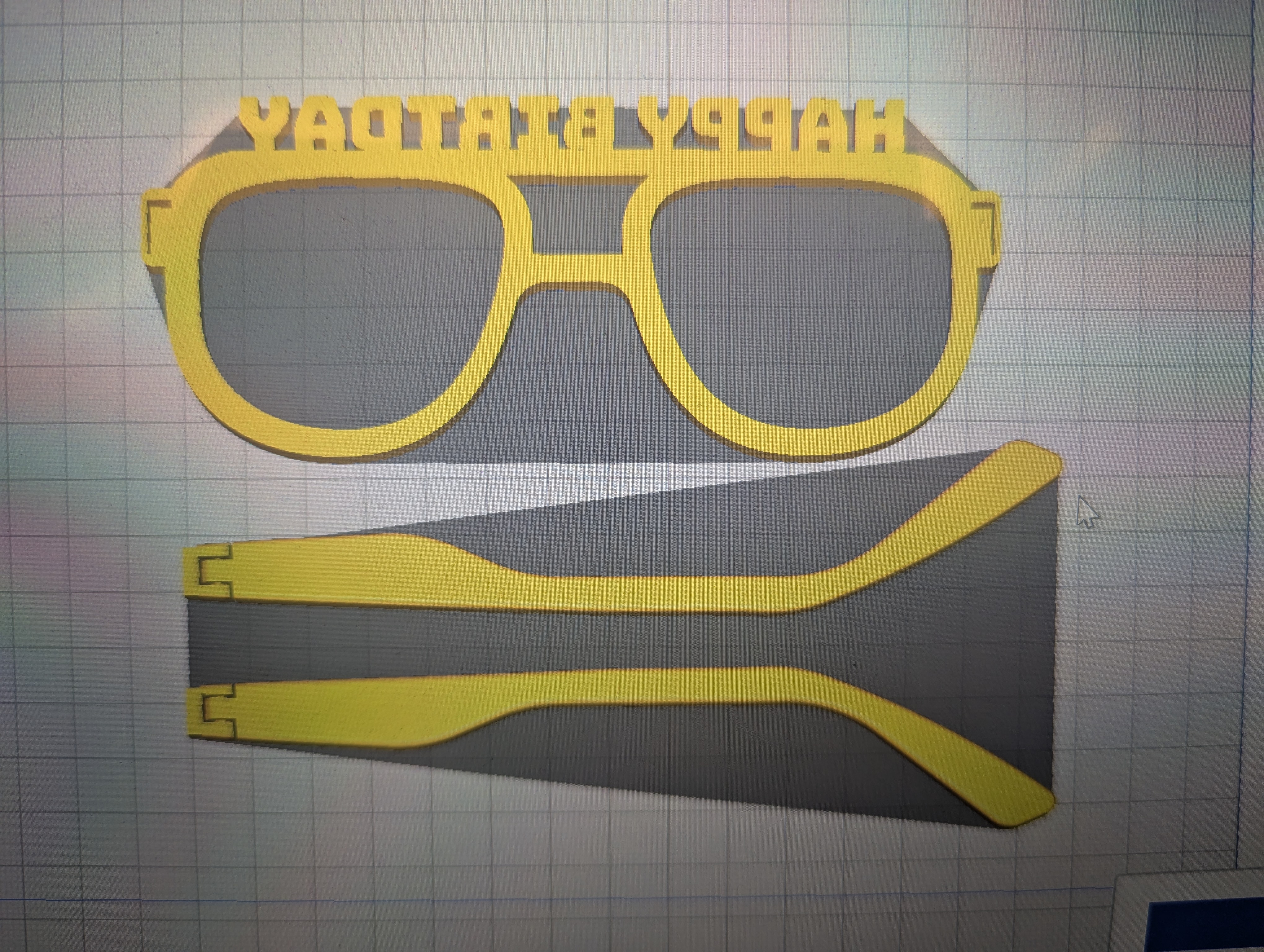 Aviator Happy Birthday Glasses