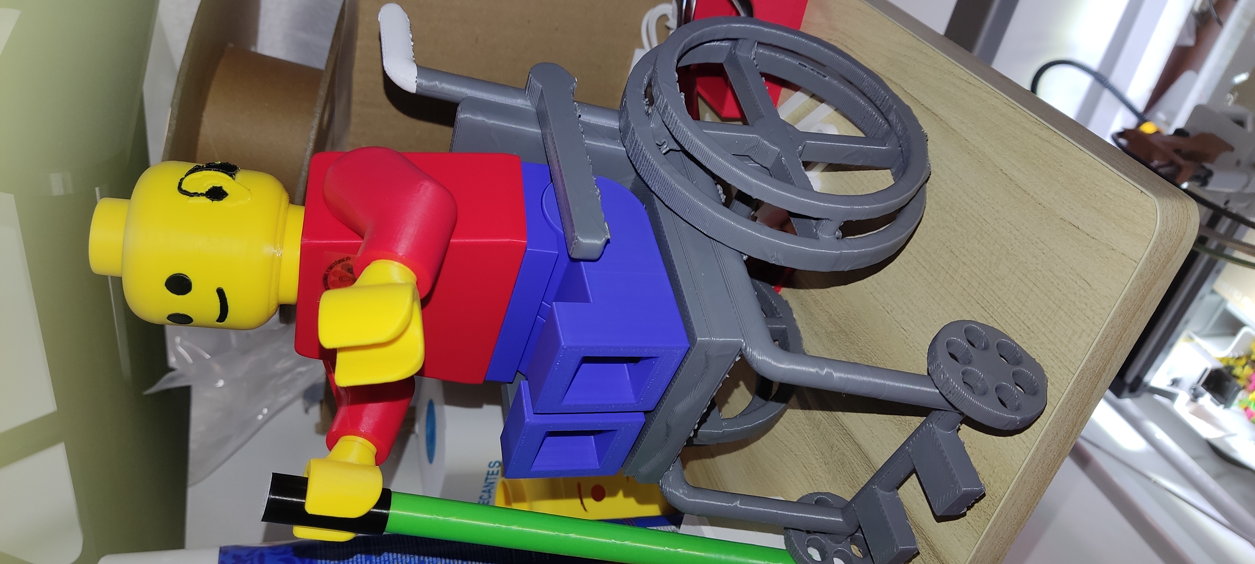 20 cm doll size lego wheelchair (x5)