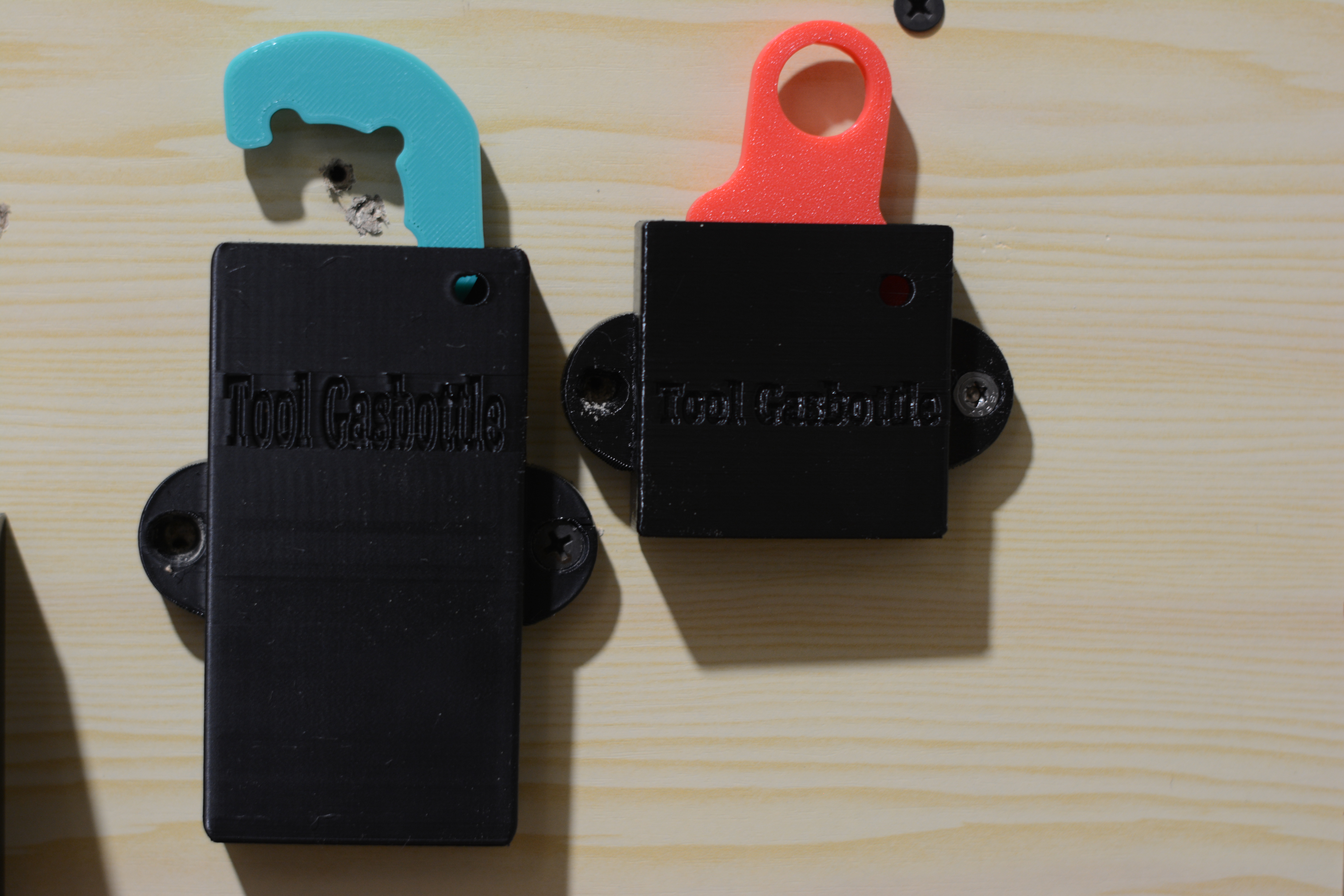 Tool holder camping gas bottle
