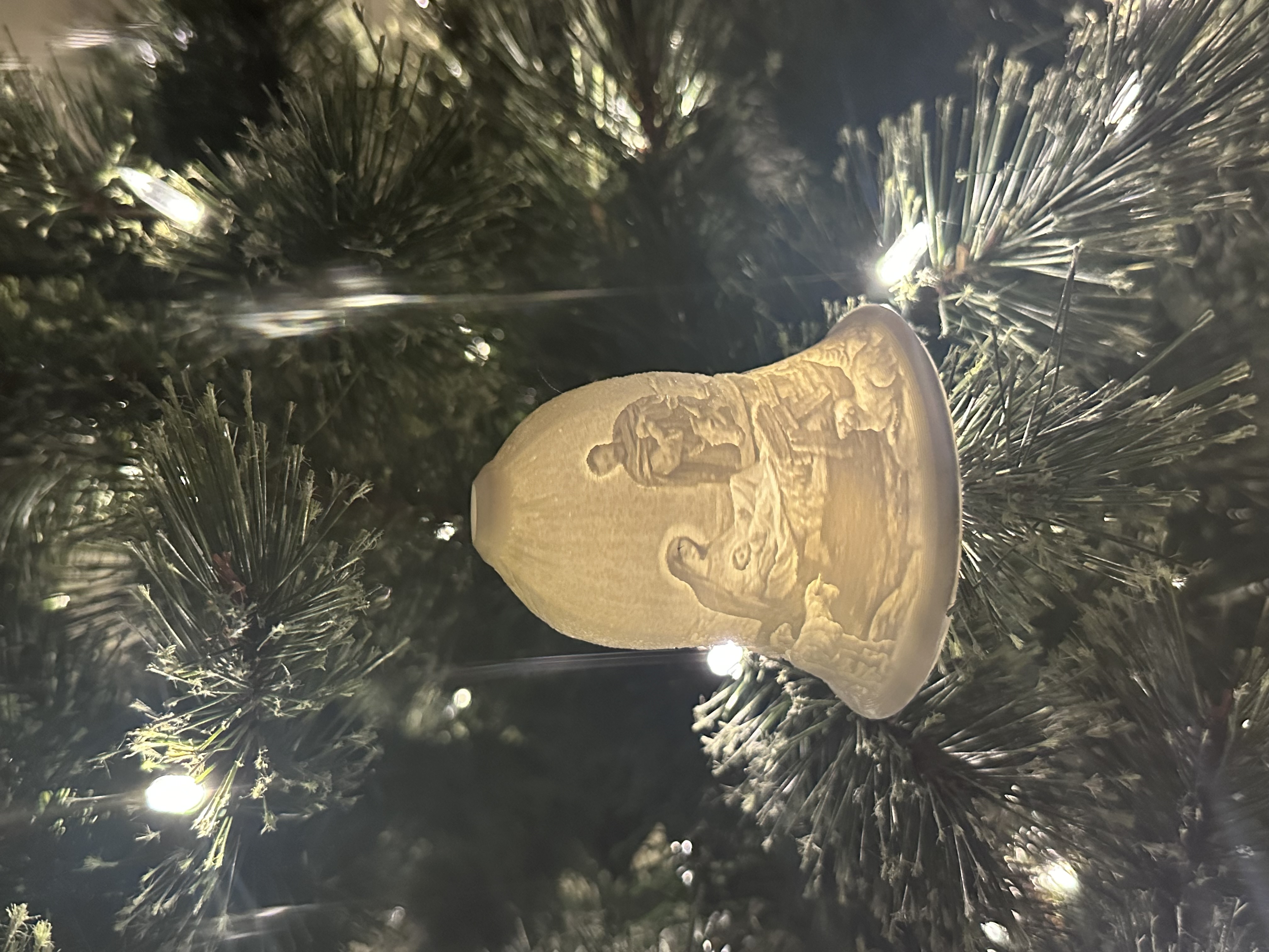 Nativity Lithophane Bell
