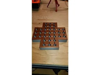 Cross Shape Peg Board Game