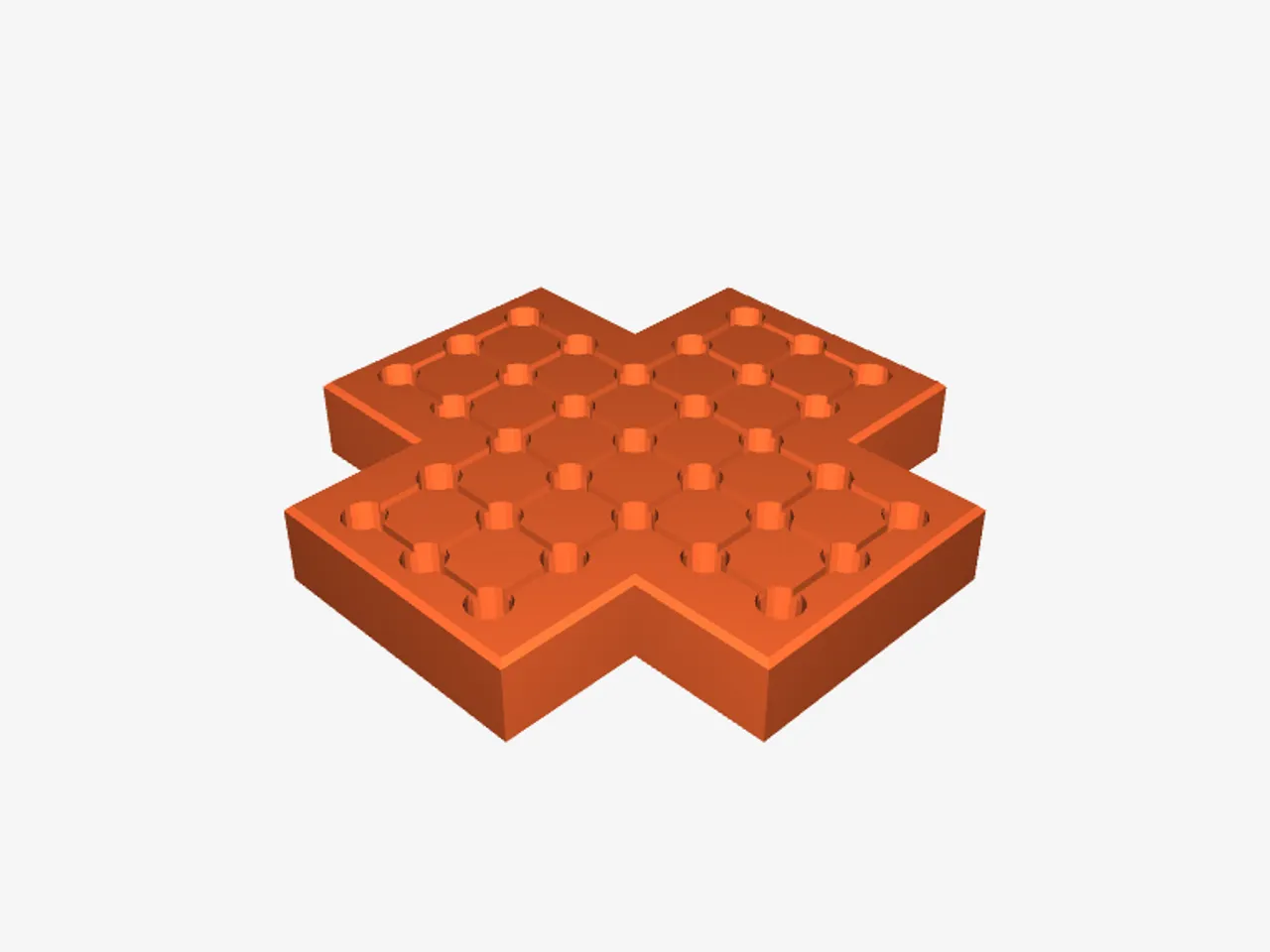 Cross Shape Peg Board Game by Hobson318 | Download free STL model |  Printables.com