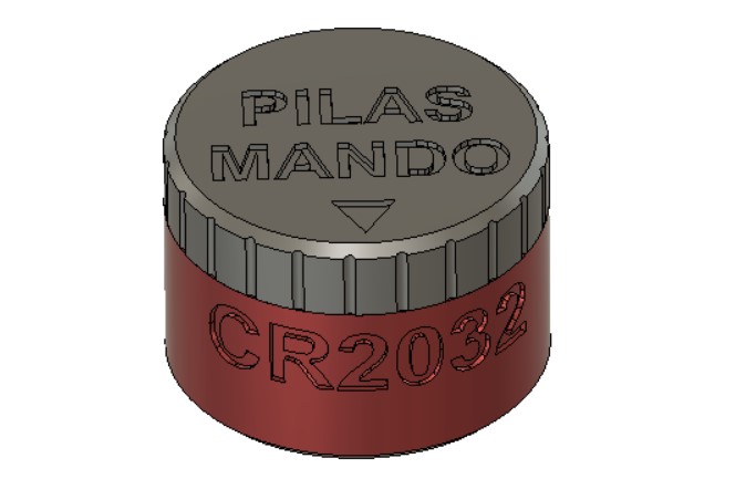 Para llevar dos pilas de botón CR2032 en el coche. To carry two CR2032 button batteries in the car.