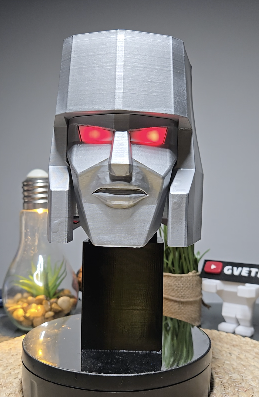 Megatron Transformers Bust with working LED Eyes