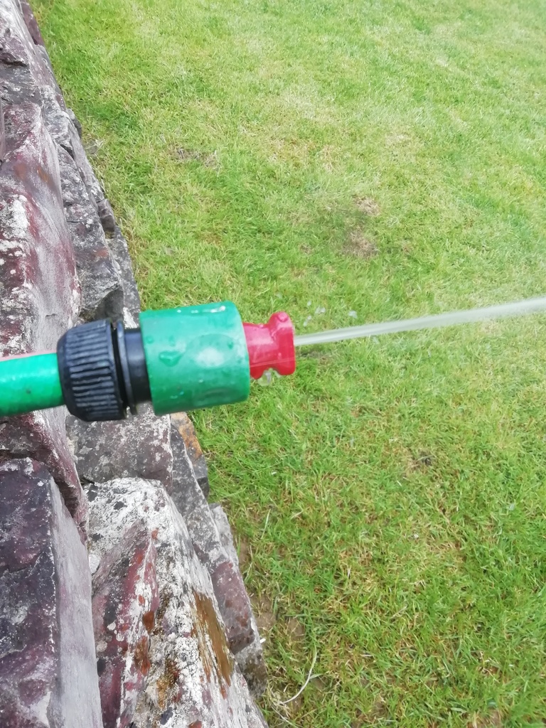 Water nozzle - "Gardena" compatible, little water - high pressure