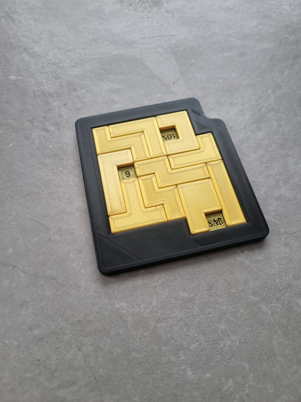 puzzle calendario en español