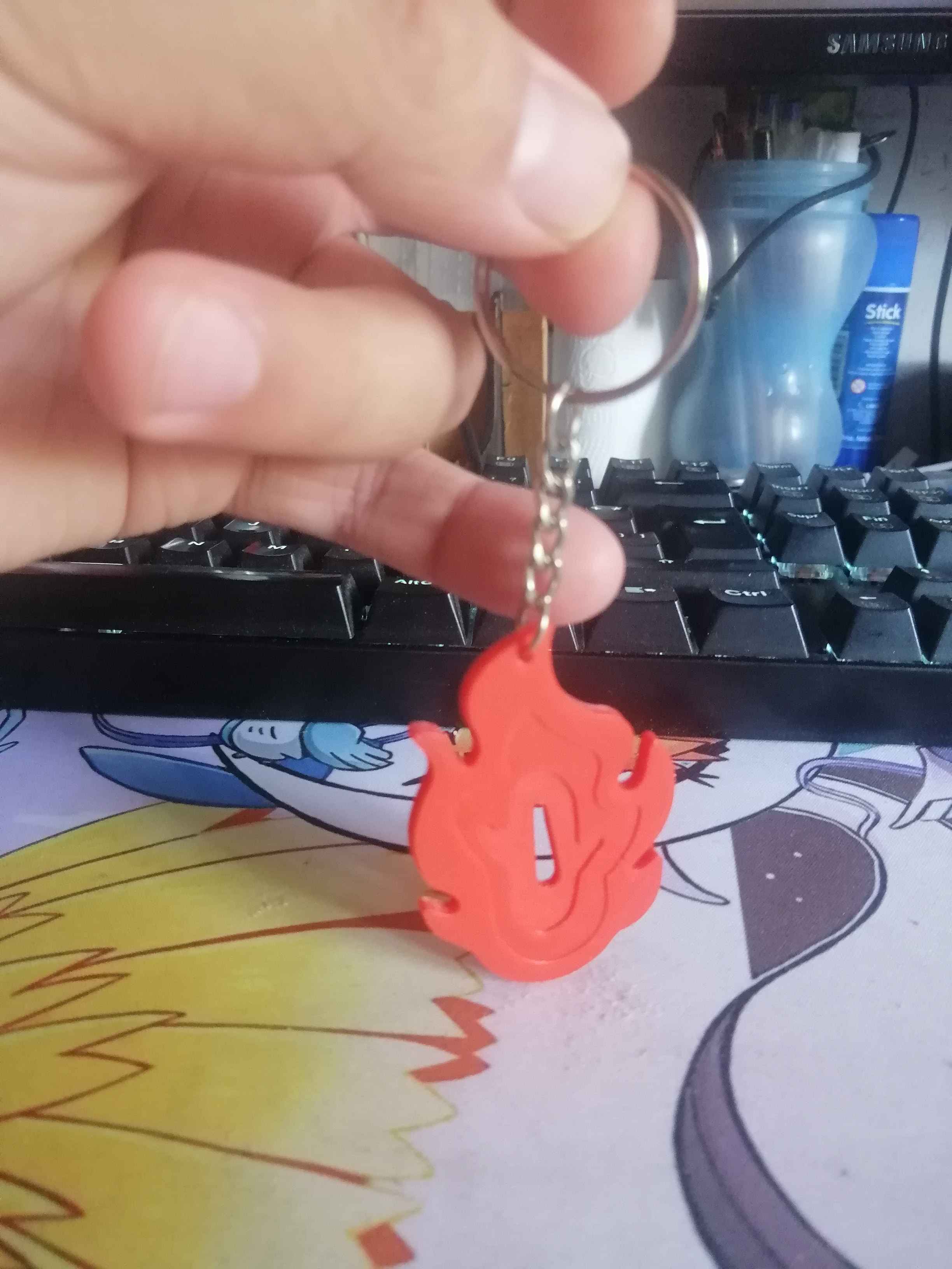 Miniatura 2 do modelo 3D Keychain Demon Slayer