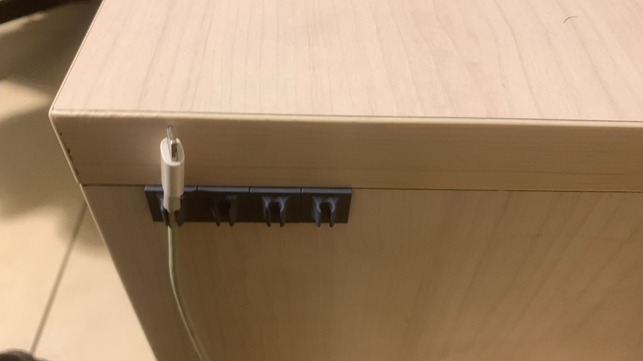 bedside cable holder