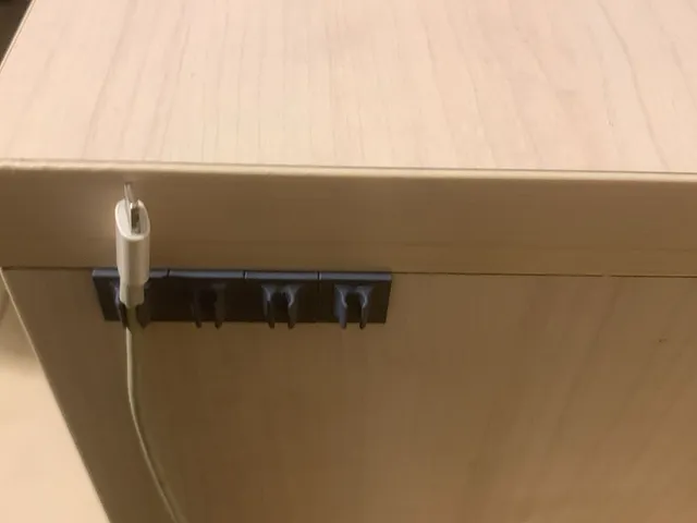 bedside cable holder