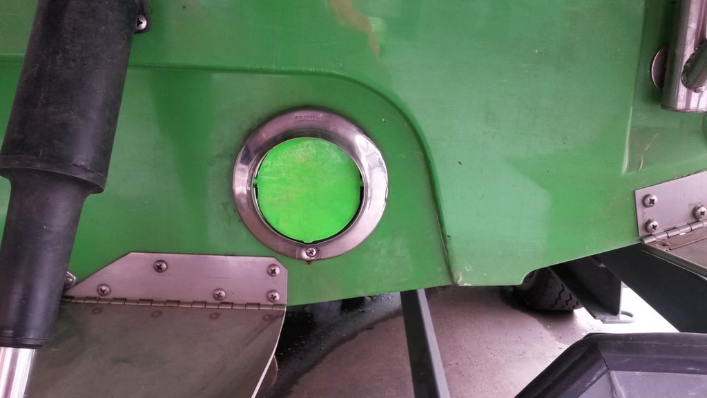 Replacement part for Vetus TRC100SV - stainless steel transom exhaust connection 4"