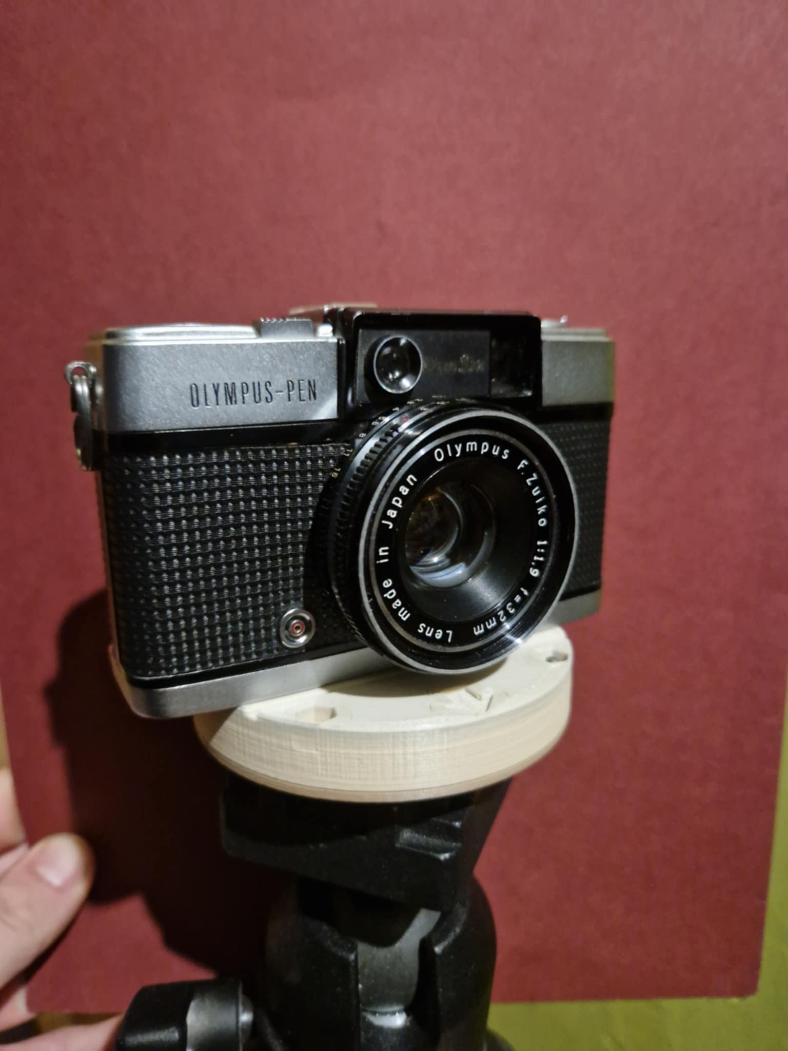 Olympus PEN D panoramic tripod adapter