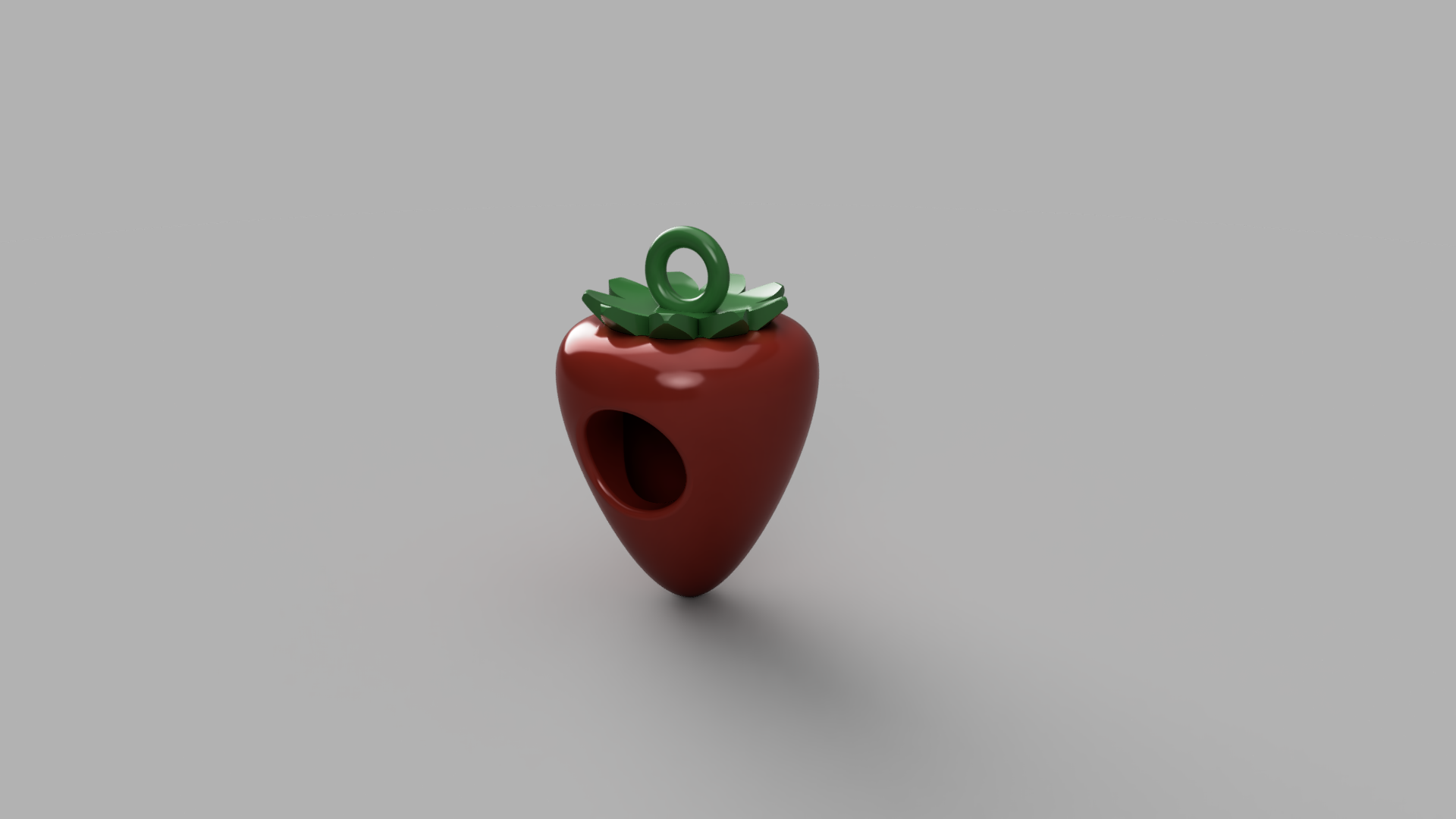 Strawberry dog poop bag holder