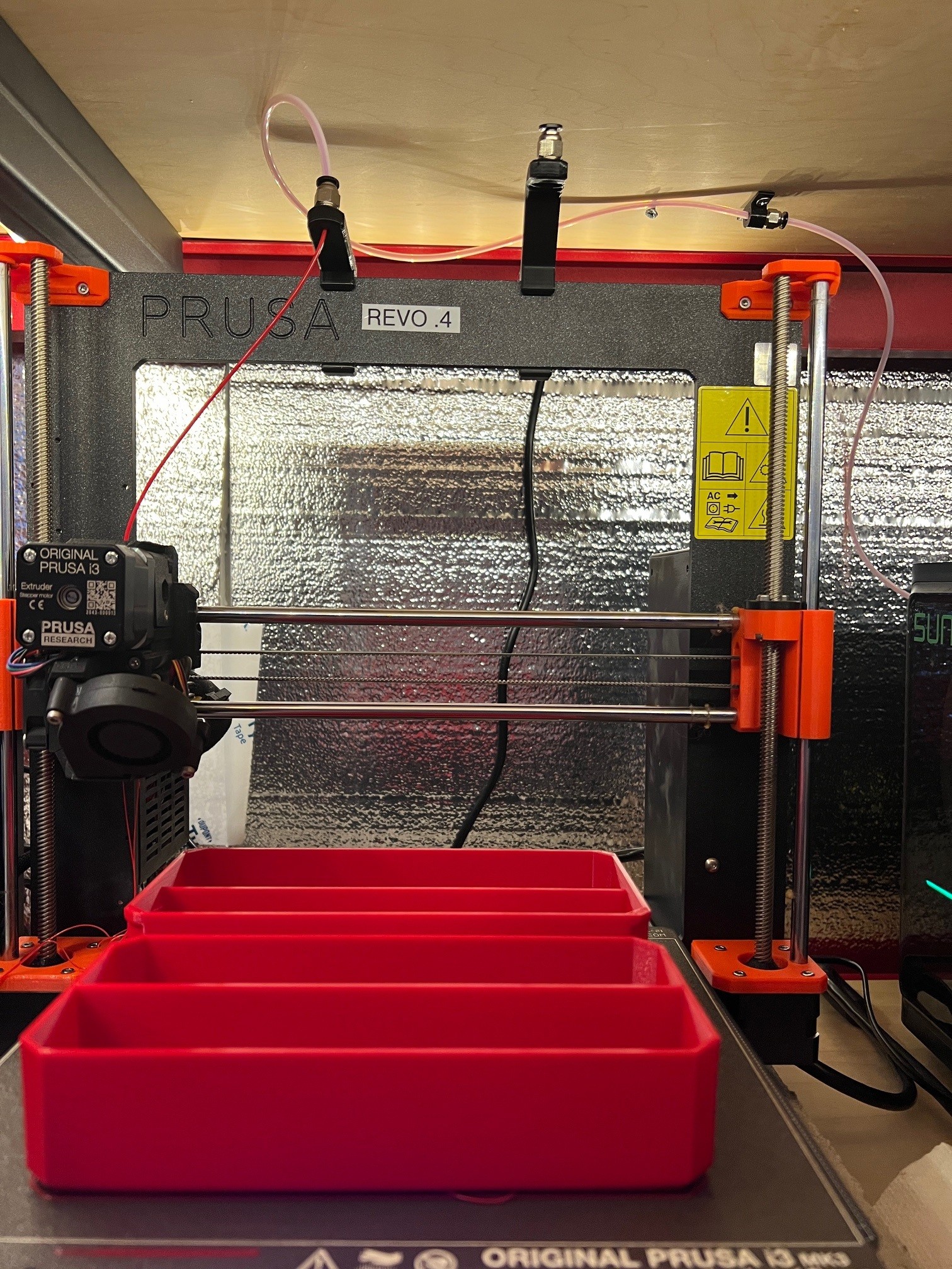 Prusa i3 Mk3 Filament Guide with Threads for PTFE Fitting, with stop - Low Profile — miniatura 2