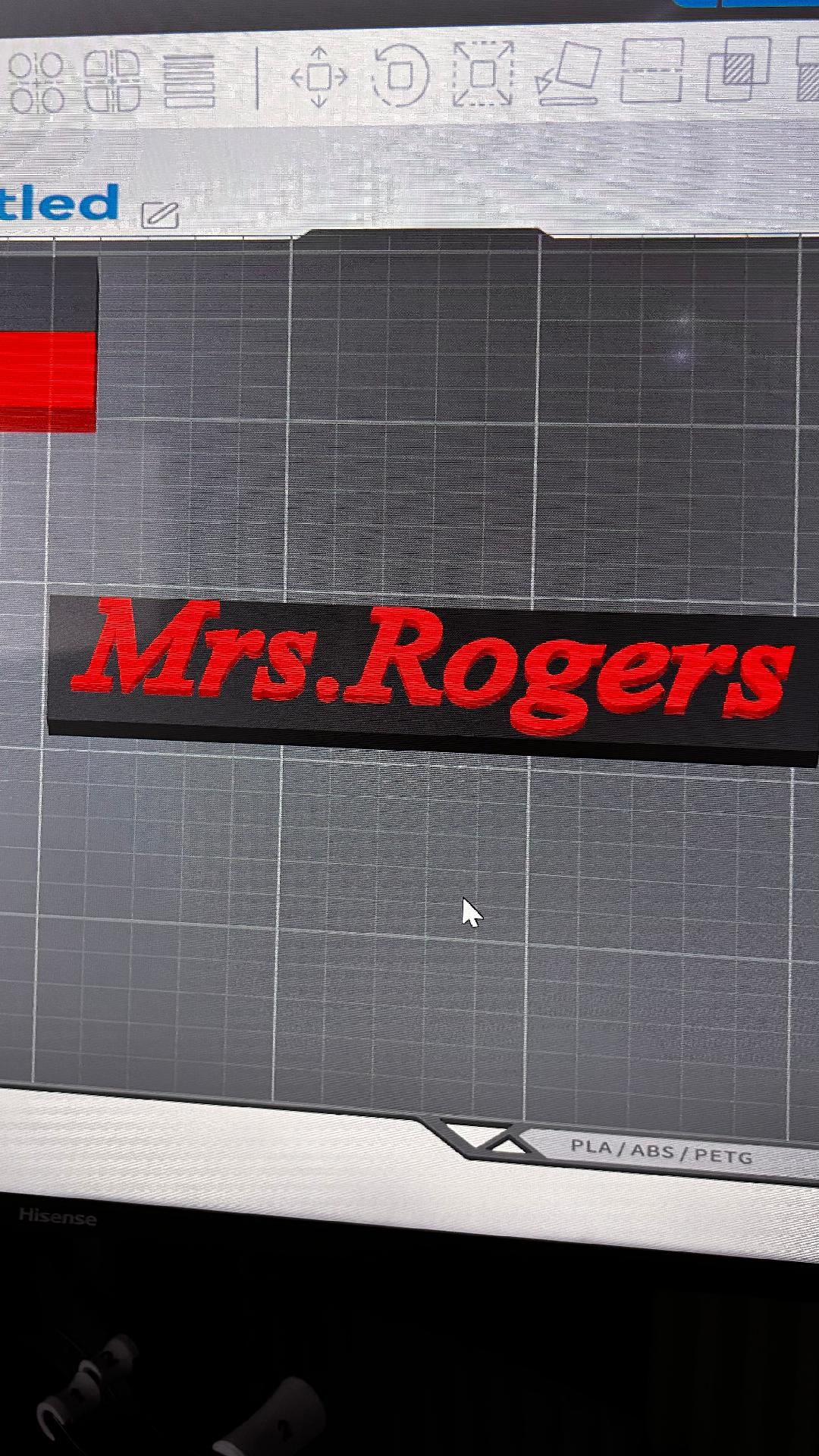 Mrs.Rogers name tag