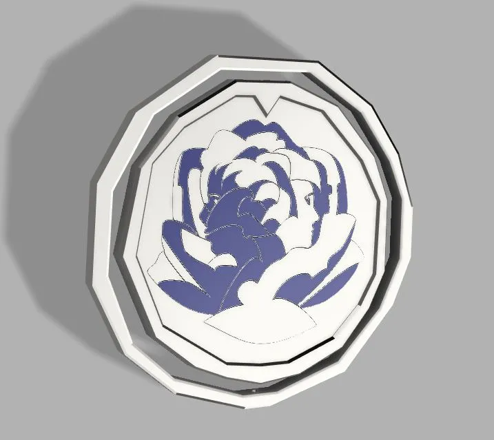 Ekko Powder Rose Pendant Necklace - Arcane League of Legends